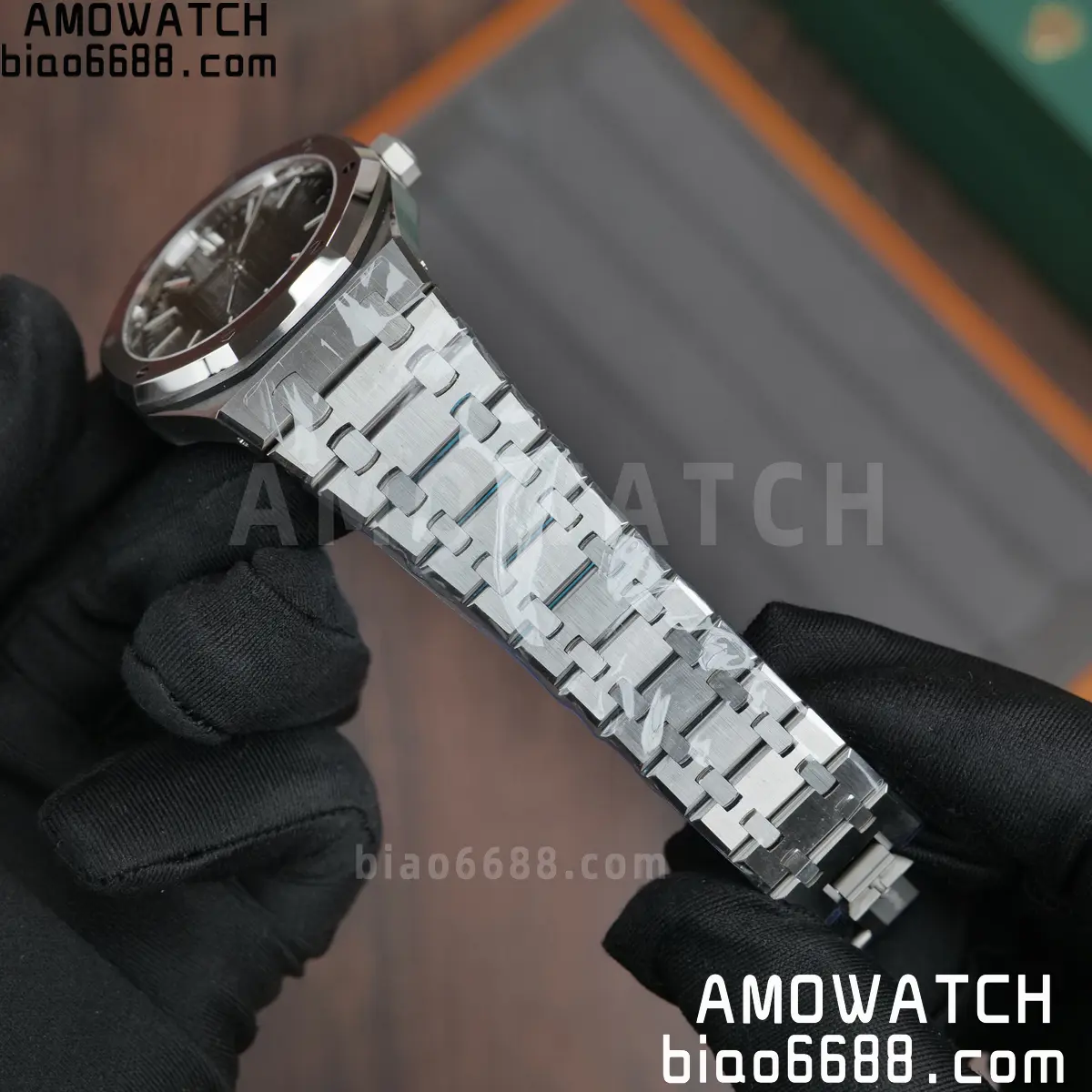 AP Royal Oak 41mm 15510ST SS DDF 1:1 Best Edition Black Dial on SS Bracelet SA4302 Super Clone 70 63407bdf5a062b1 AMO Watch