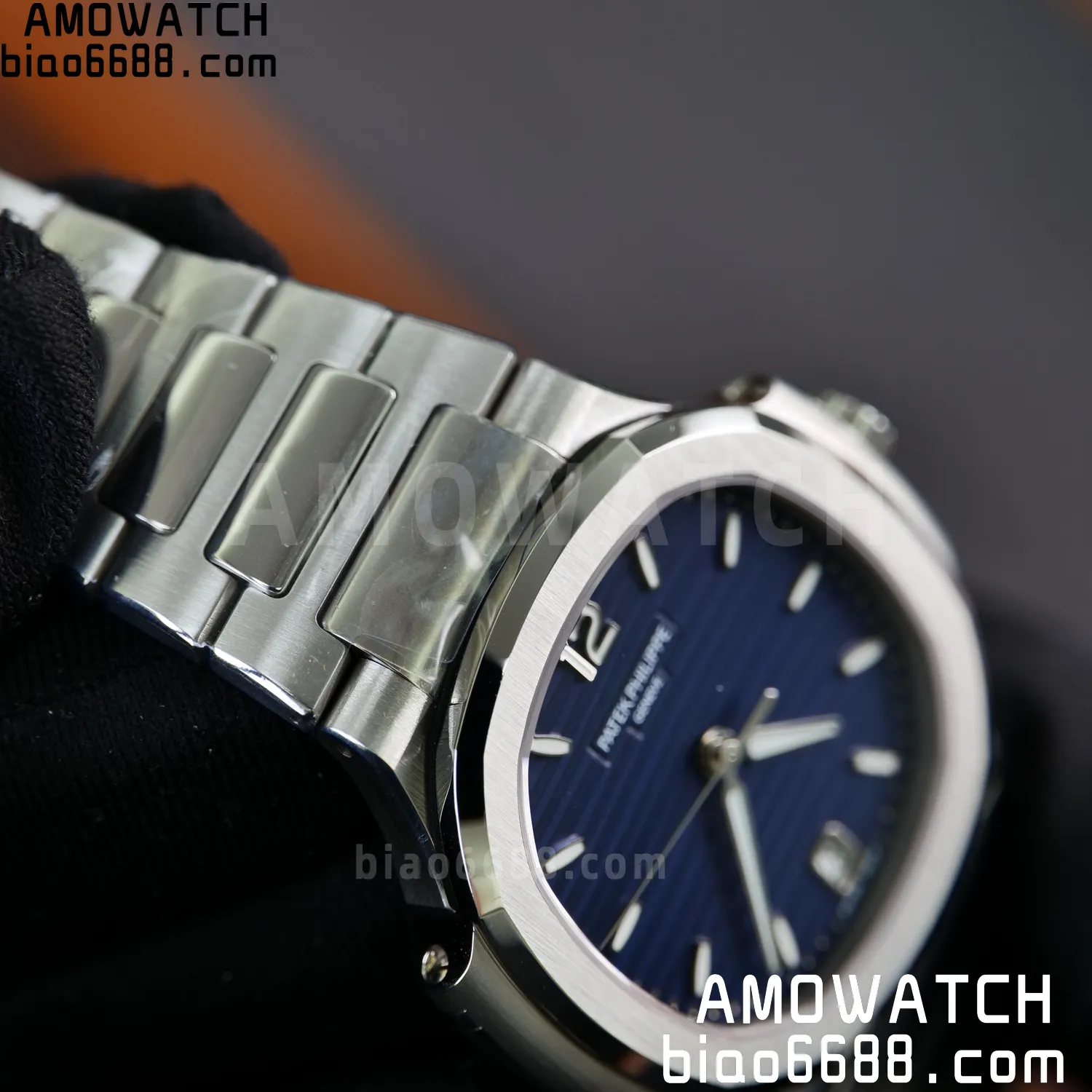 PP Nautilus 7118 Ladies DDF 1:1 Best Edition Blue Dial on SS Bracelet A324 Super Clone 72 6fe25f12972a8bd AMO Watch