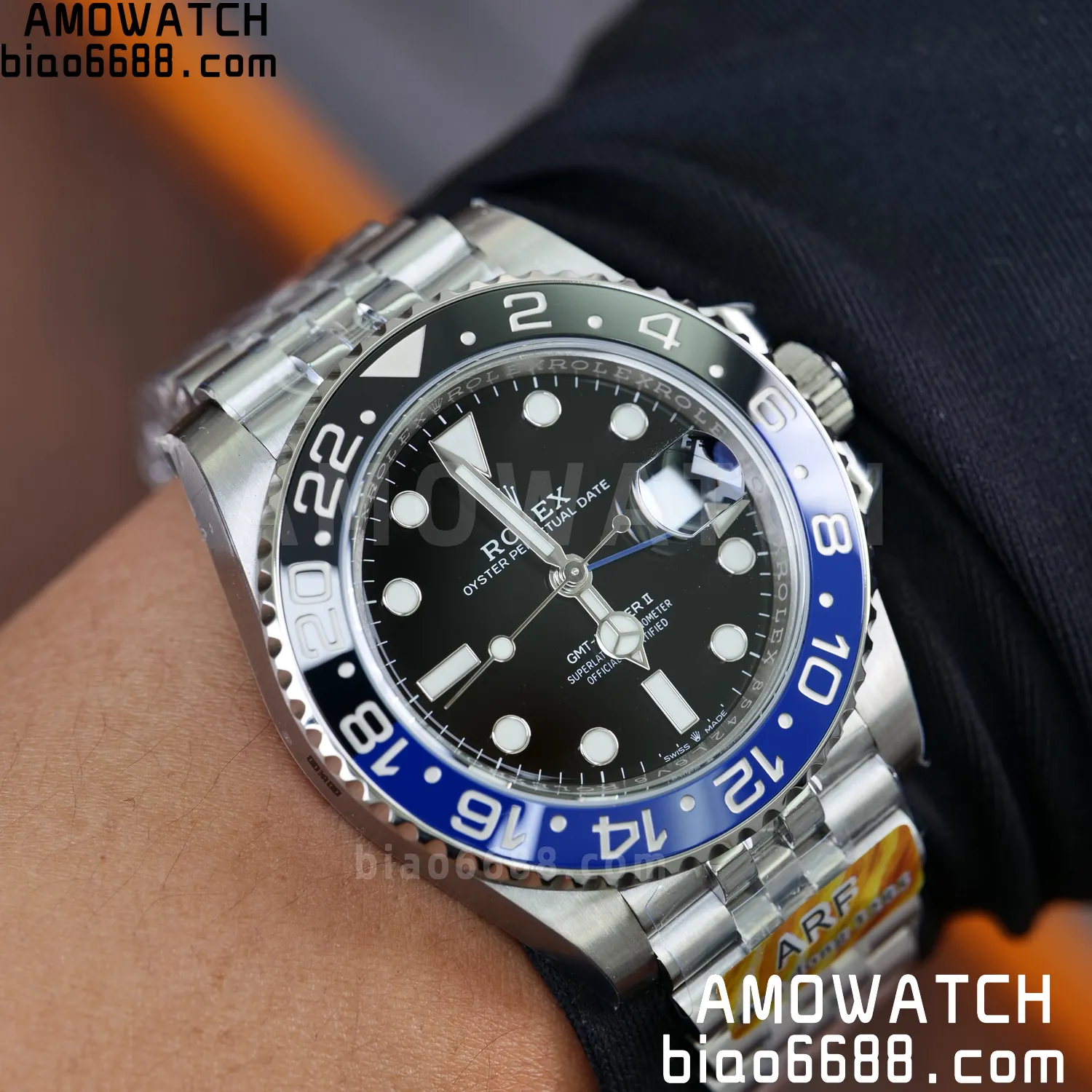 Rolex GMT-Master II 126710 BLRO Blue/Black Ceramic ARF Factory 1:1 Best Edition on Jubilee Bracelet DD3285 V2 85 962d6e15e1ddcc2 AMO Watch