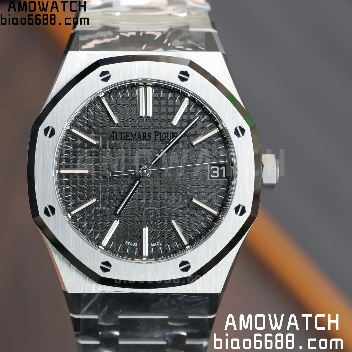 AP Royal Oak 41mm 15510ST SS DDF 1:1 Best Edition Black Dial on SS Bracelet SA4302 Super Clone 72 97cfbbd76069af1 AMO Watch