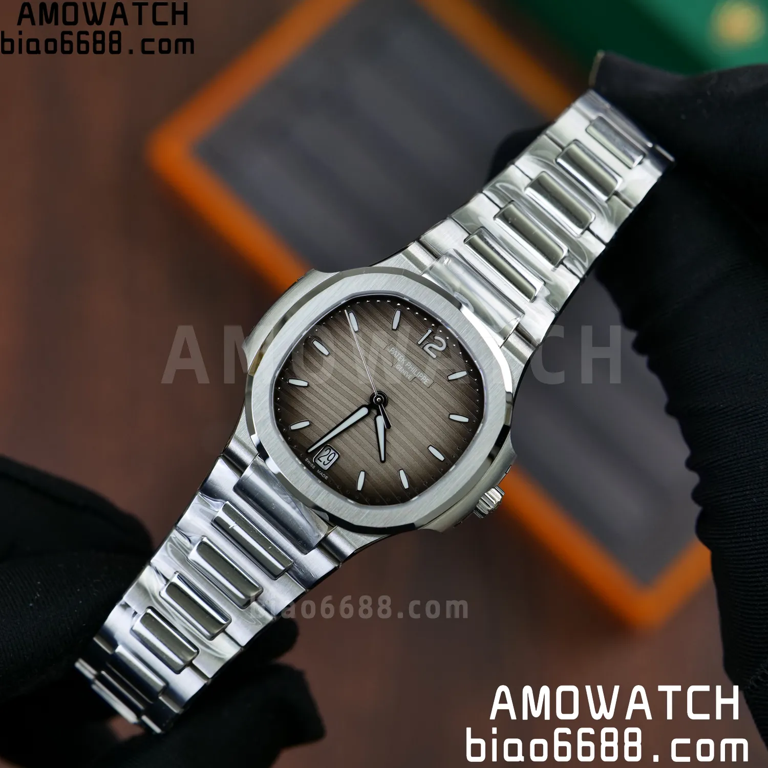 PP Nautilus 7118 Ladies DDF 1:1 Best Edition Gray Dial on SS Bracelet A324 Super Clone 61 9c69364209a8016 AMO Watch