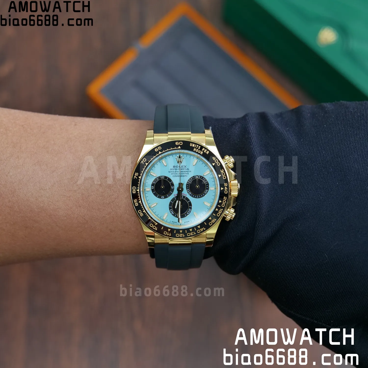 Rolex Daytona 126518 YG ARF 1:1 Best Edition Tiffany Stick Dial on Oysterflex Strap DD4131 V2 (Weighted) 160g 84 9caa6a316fe3614 阿默表行AmoWatch