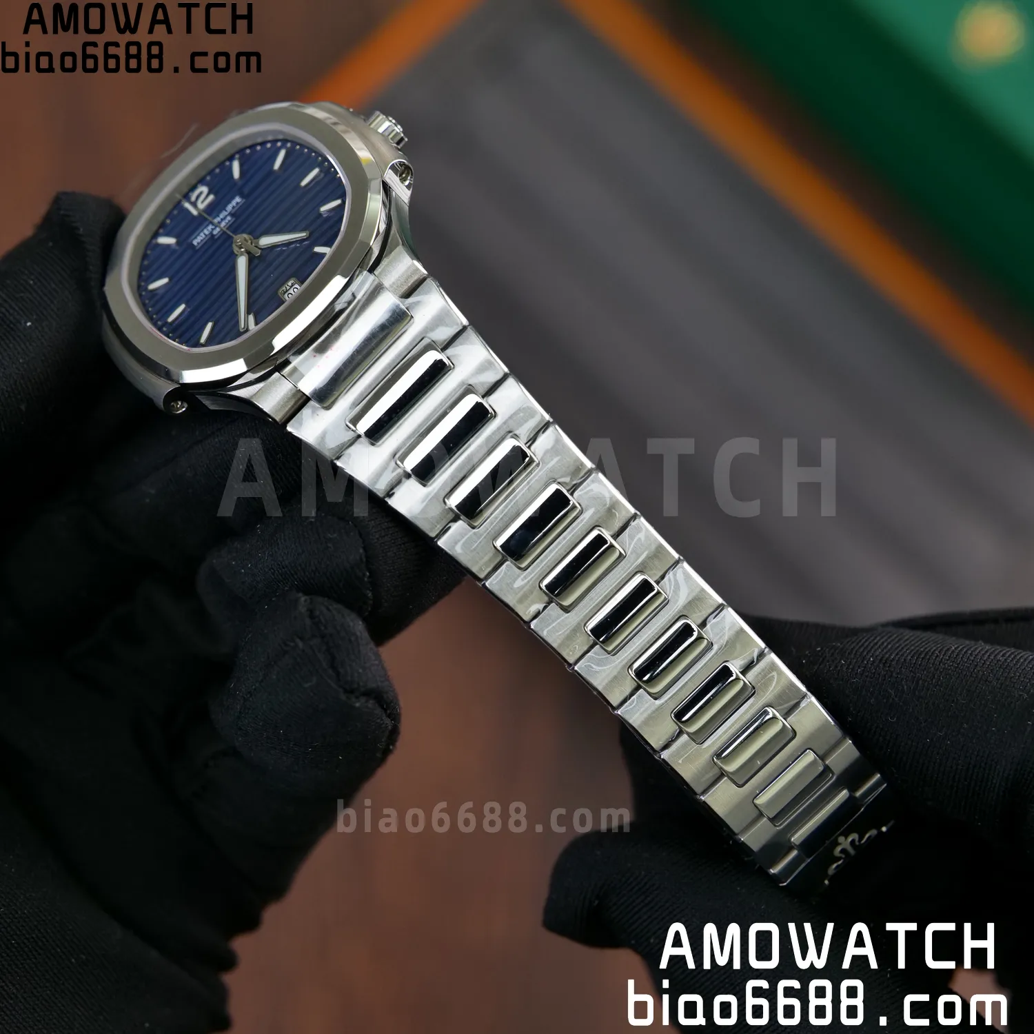 PP Nautilus 7118 Ladies DDF 1:1 Best Edition Blue Dial on SS Bracelet A324 Super Clone 63 a0d58f3bfa912e2 AMO Watch
