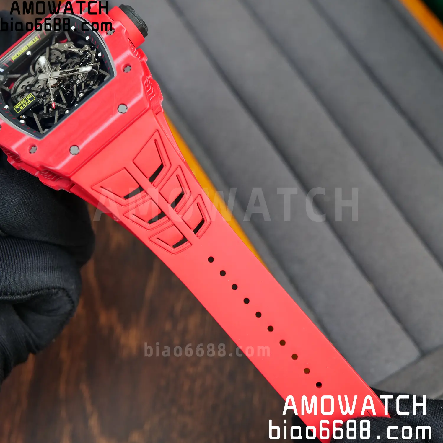 RICHARD MILLE RM035-02 Red NTPT ZF 1:1 Best Edition Skeleton Dial on Red Rubber Strap RMAL1 Super Clone V7 78 a53ee5a62eb2ea9 AMO Watch