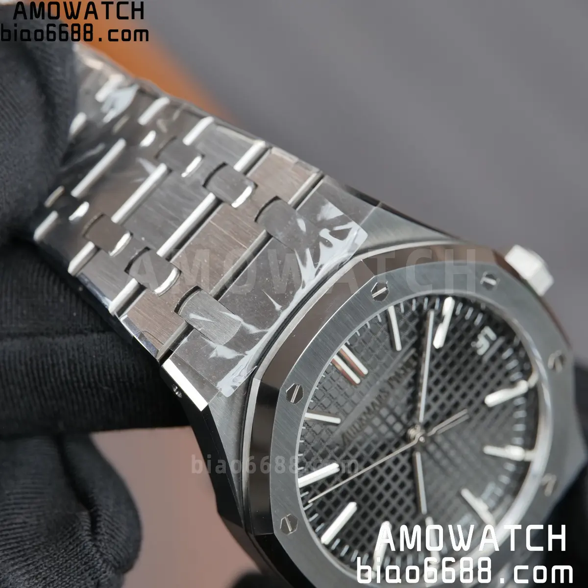 AP Royal Oak 41mm 15510ST SS DDF 1:1 Best Edition Black Dial on SS Bracelet SA4302 Super Clone 78 ae5081156c16226 AMO Watch