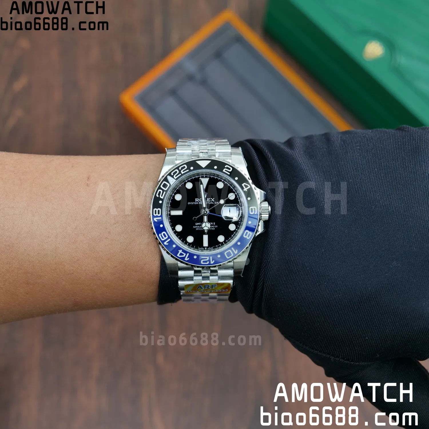 Rolex GMT-Master II 126710 BLRO Blue/Black Ceramic ARF Factory 1:1 Best Edition on Jubilee Bracelet DD3285 V2 86 b36901f5d2cec34 AMO Watch
