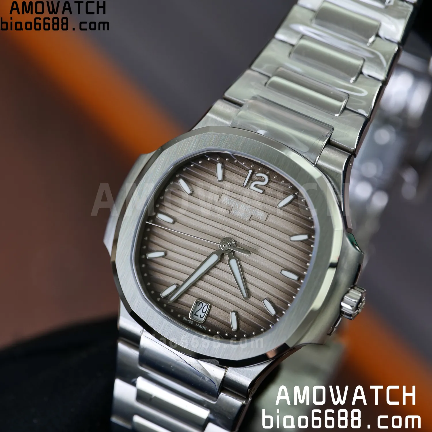 PP Nautilus 7118 Ladies DDF 1:1 Best Edition Gray Dial on SS Bracelet A324 Super Clone 76 ba32174e6e06a98 AMO Watch