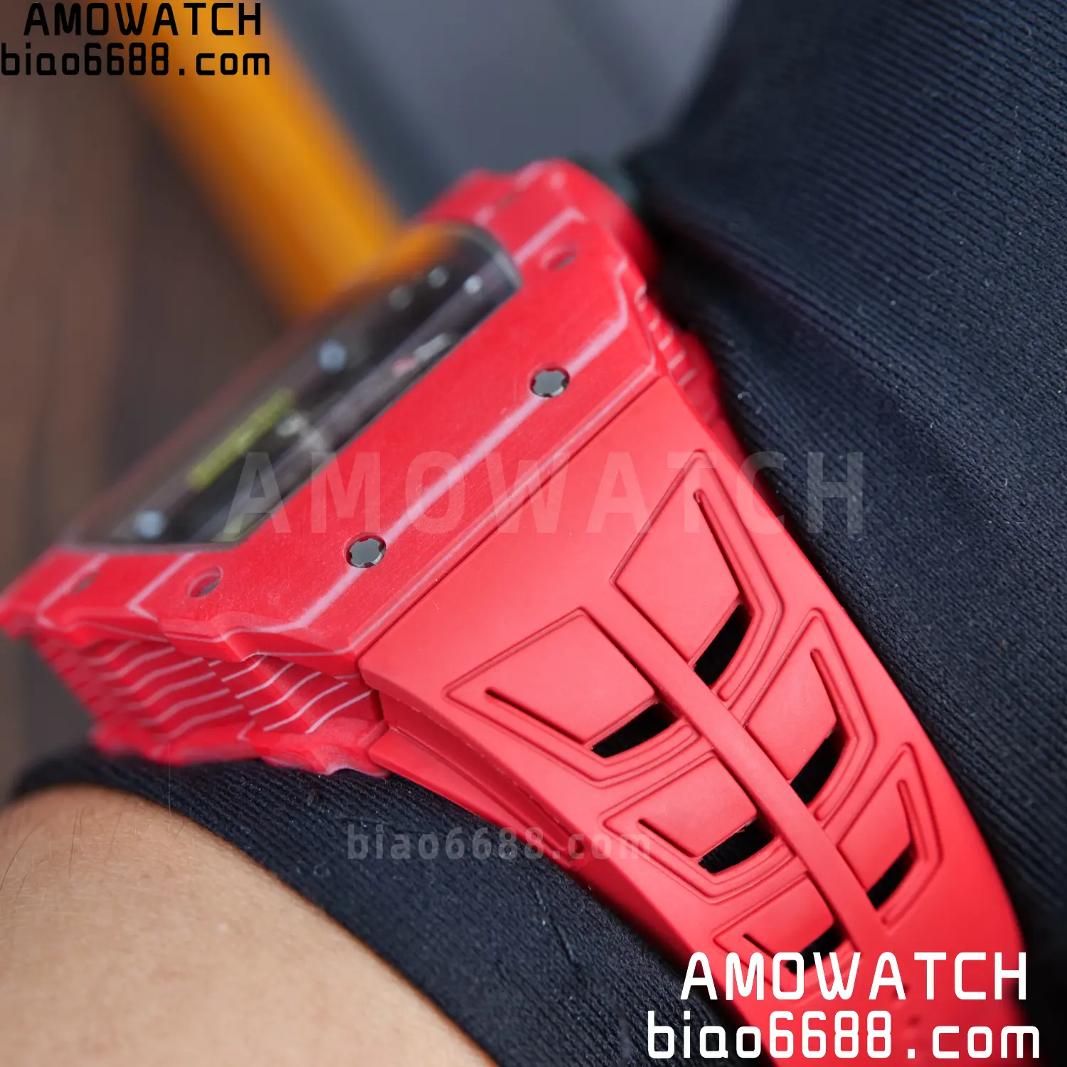 RICHARD MILLE RM035-02 Red NTPT ZF 1:1 Best Edition Skeleton Dial on Red Rubber Strap RMAL1 Super Clone V7 101 bc0011e224be4b0 AMO Watch