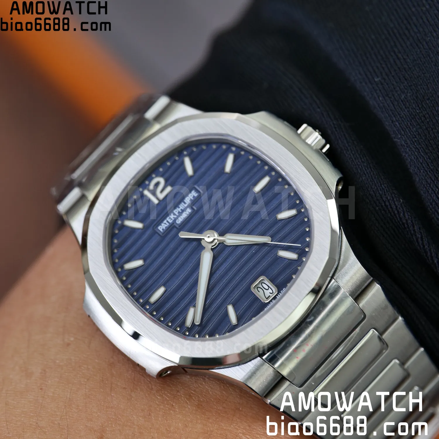 PP Nautilus 7118 Ladies DDF 1:1 Best Edition Blue Dial on SS Bracelet A324 Super Clone 87 bf2f002ffd15296 AMO Watch