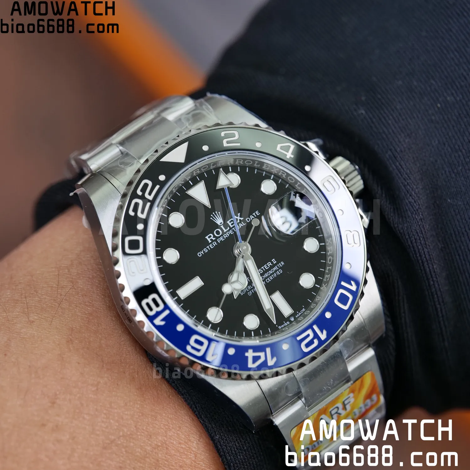 Rolex GMT-Master II 126710 BLRO Blue/Black Ceramic ARF Factory 1:1 Best Edition on Oyster Bracelet DD3285 V2 88 c373fcb5825a42d AMO Watch