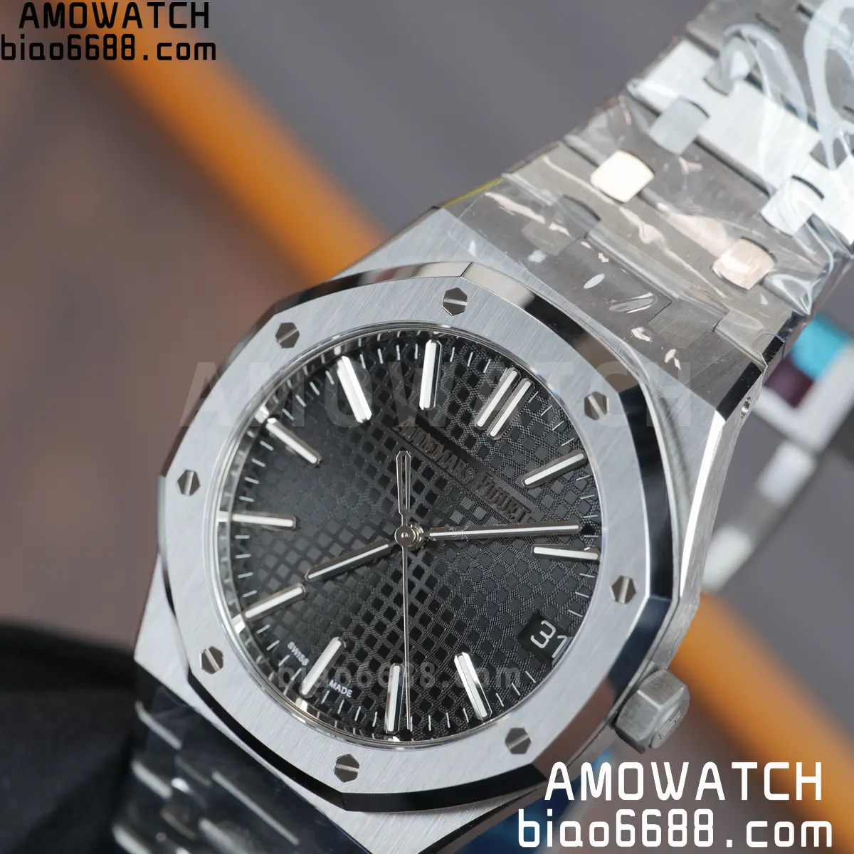 AP Royal Oak 41mm 15510ST SS DDF 1:1 Best Edition Black Dial on SS Bracelet SA4302 Super Clone 83 c6aa765b2a9812d AMO Watch