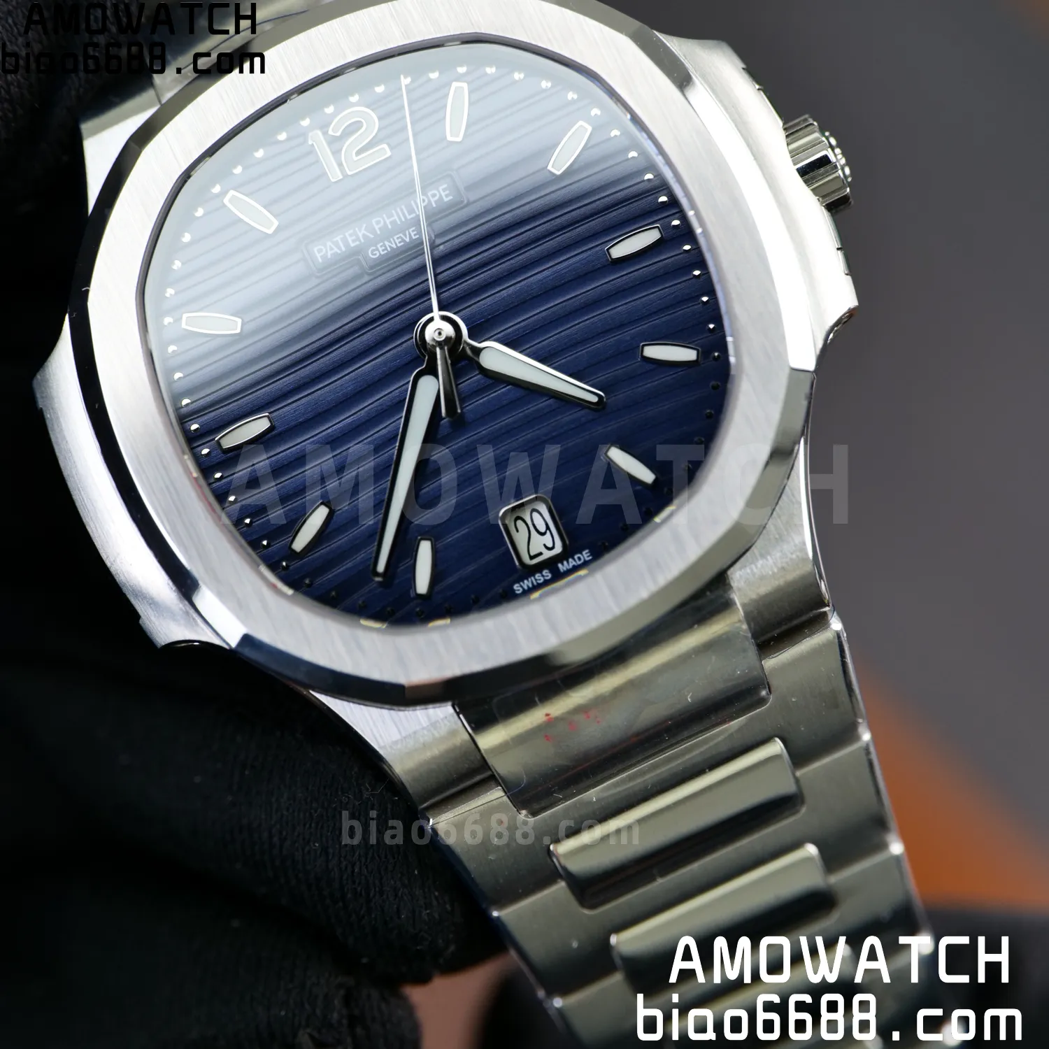 PP Nautilus 7118 Ladies DDF 1:1 Best Edition Blue Dial on SS Bracelet A324 Super Clone 74 c83d821b97b34cd AMO Watch