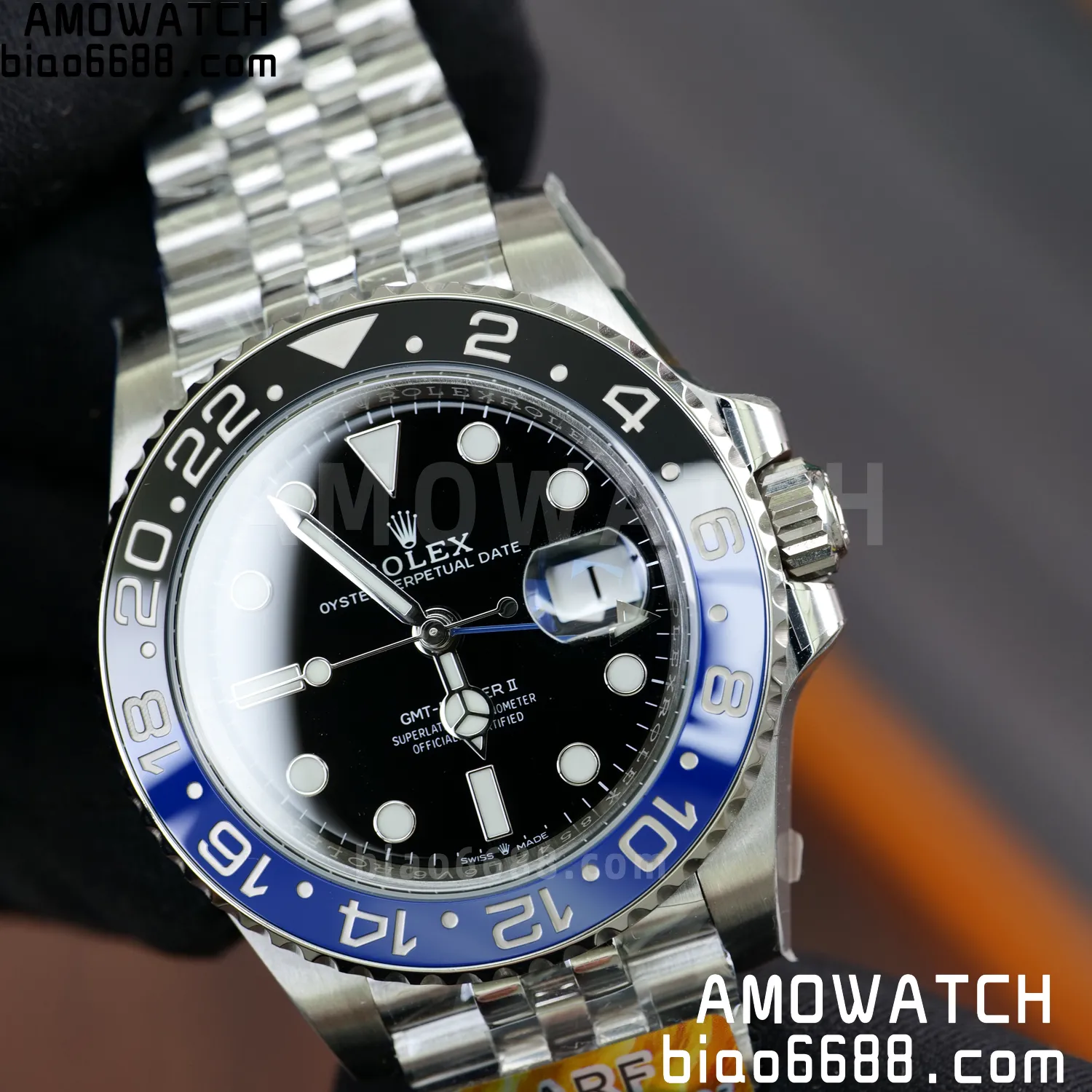 Rolex GMT-Master II 126710 BLRO Blue/Black Ceramic ARF Factory 1:1 Best Edition on Jubilee Bracelet DD3285 V2 74 cd9b3ceb120d4a9 AMO Watch