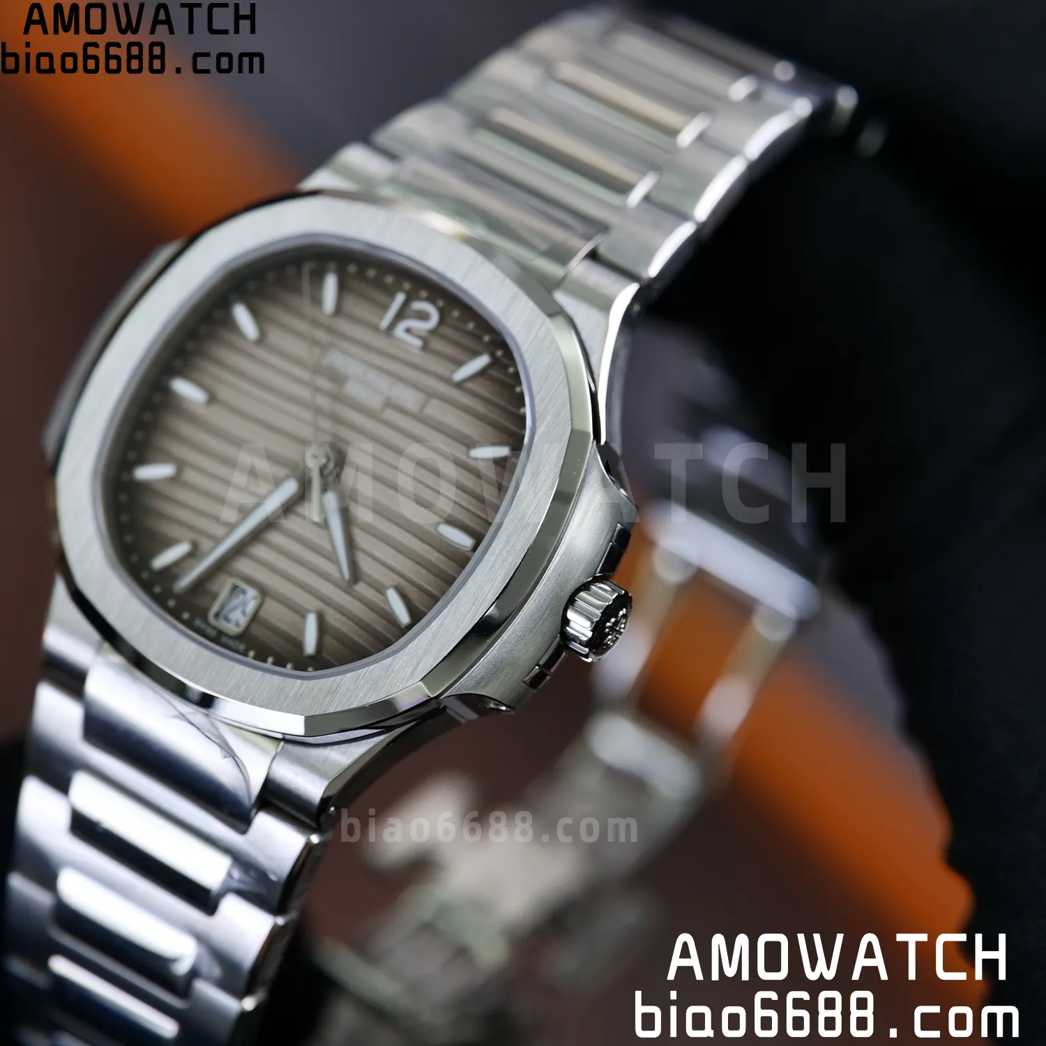 PP Nautilus 7118 Ladies DDF 1:1 Best Edition Gray Dial on SS Bracelet A324 Super Clone 69 ce86ceffa1c61da AMO Watch