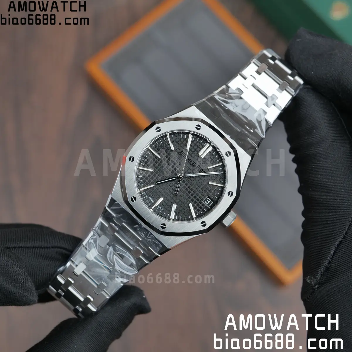 AP Royal Oak 41mm 15510ST SS DDF 1:1 Best Edition Black Dial on SS Bracelet SA4302 Super Clone 68 d0d91d13966226d AMO Watch