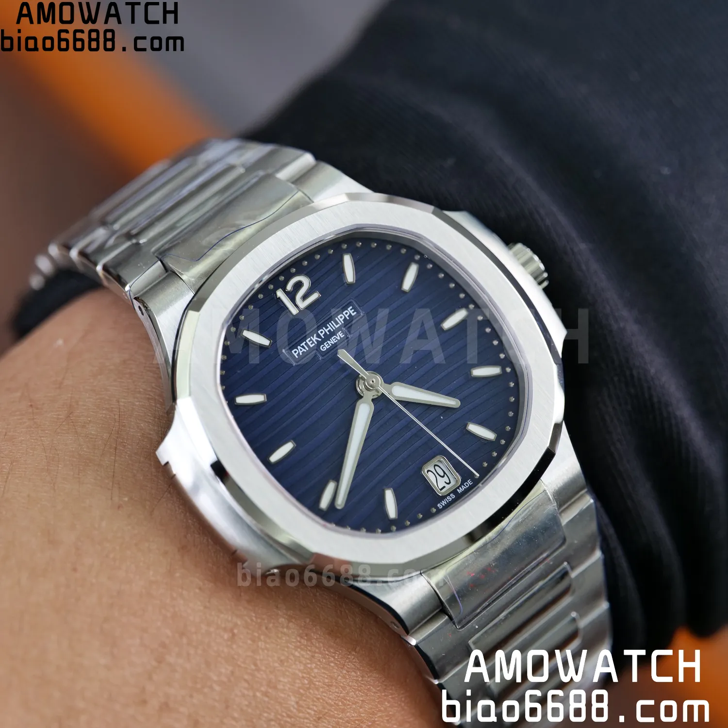 PP Nautilus 7118 Ladies DDF 1:1 Best Edition Blue Dial on SS Bracelet A324 Super Clone 84 d910991b4a84f25 AMO Watch