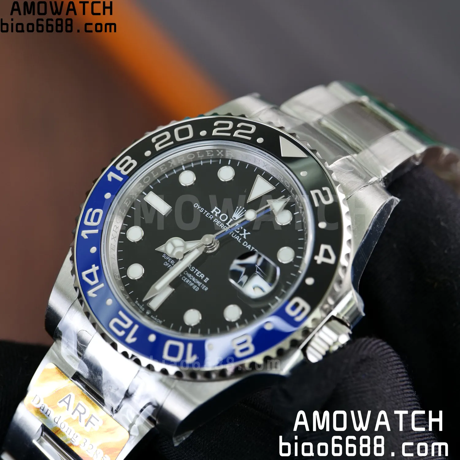 Rolex GMT-Master II 126710 BLRO Blue/Black Ceramic ARF Factory 1:1 Best Edition on Oyster Bracelet DD3285 V2 75 ea8349246db27af AMO Watch