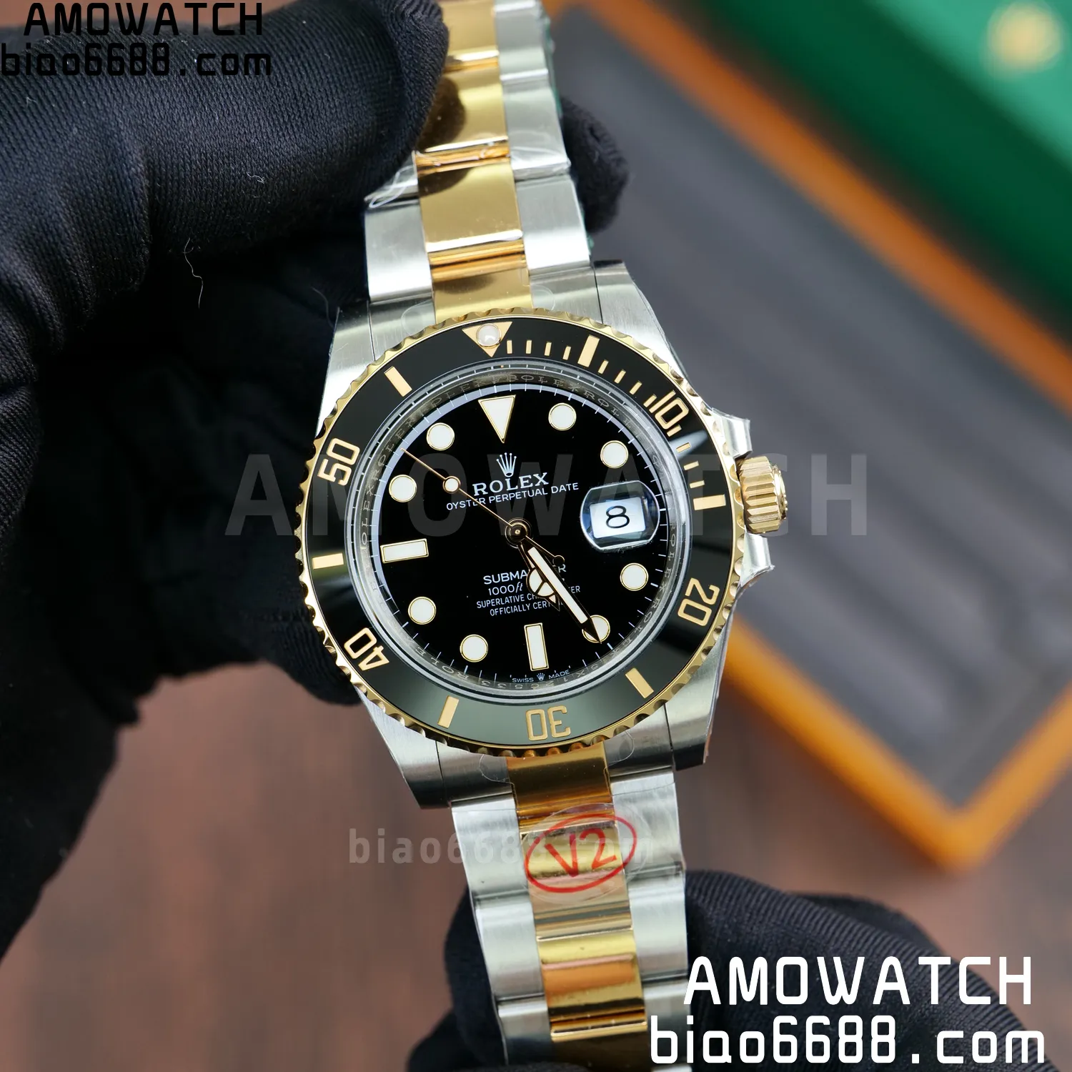 Rolex Submariner 126613 LN SS/YG Black Ceramic 904L Steel VSF 1:1 Best Edition V2 176g 64 ebb442fd46ad9ee AMO Watch