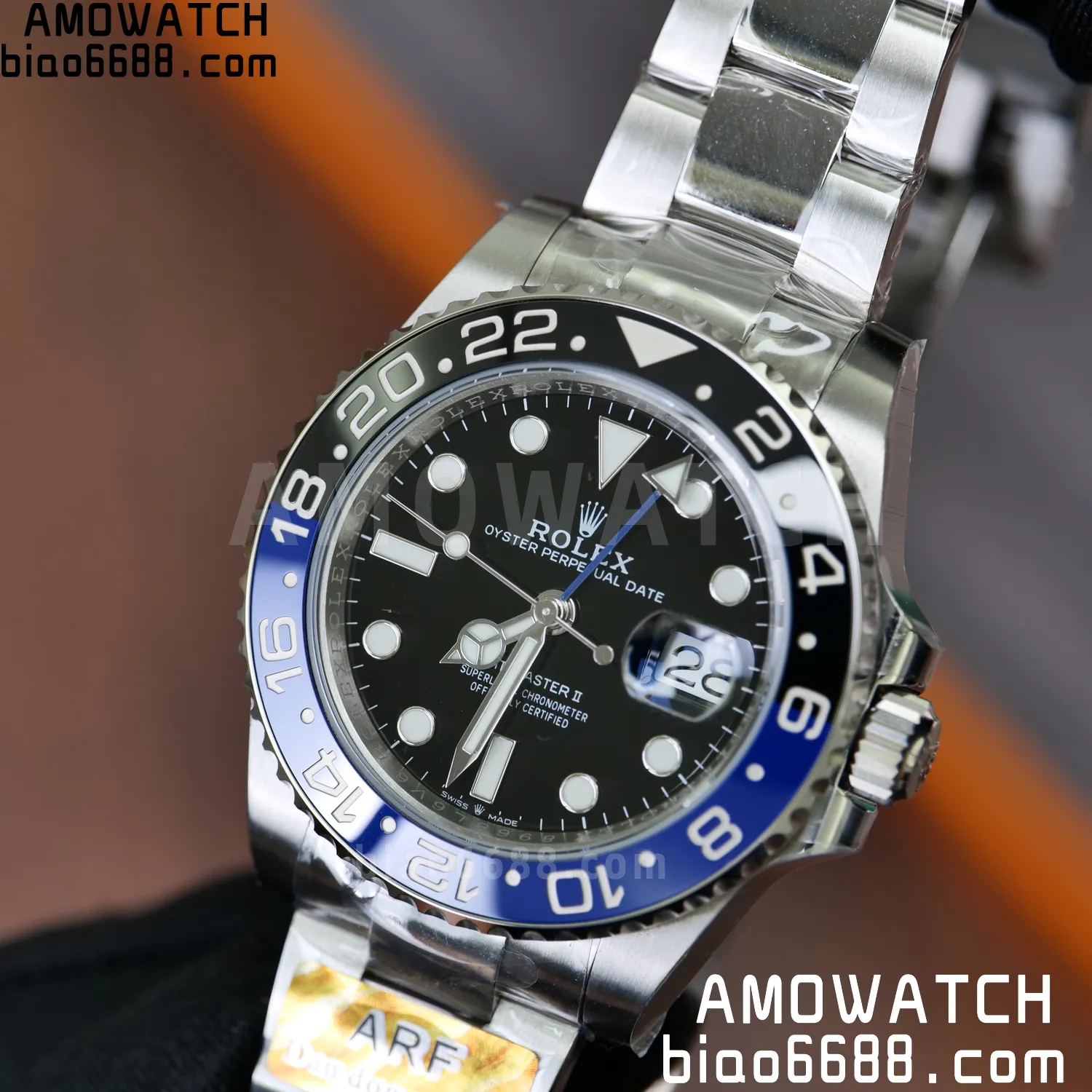 Rolex GMT-Master II 126710 BLRO Blue/Black Ceramic ARF Factory 1:1 Best Edition on Oyster Bracelet DD3285 V2 82 f42ff9bb39f72e5 AMO Watch