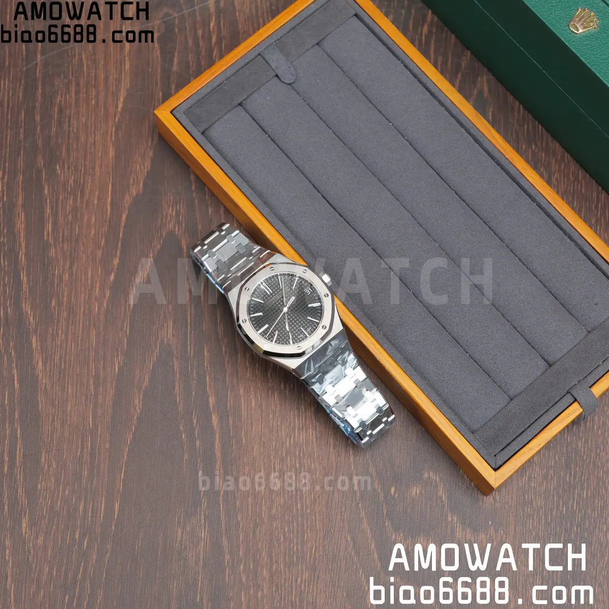 AP Royal Oak 41mm 15510ST SS DDF 1:1 Best Edition Black Dial on SS Bracelet SA4302 Super Clone 64 fc3d4d061cdaa1a AMO Watch