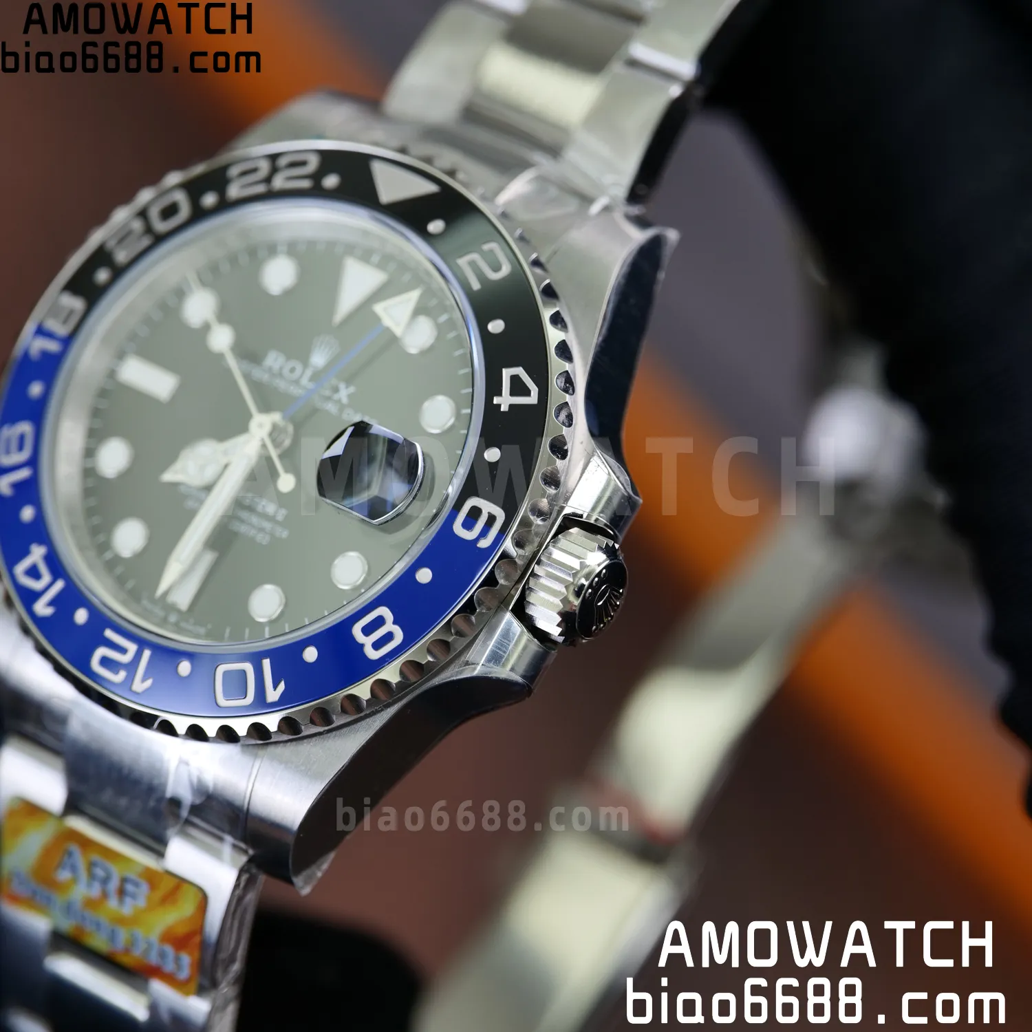 Rolex GMT-Master II 126710 BLRO Blue/Black Ceramic ARF Factory 1:1 Best Edition on Oyster Bracelet DD3285 V2 73 fca9645e86a60d1 AMO Watch