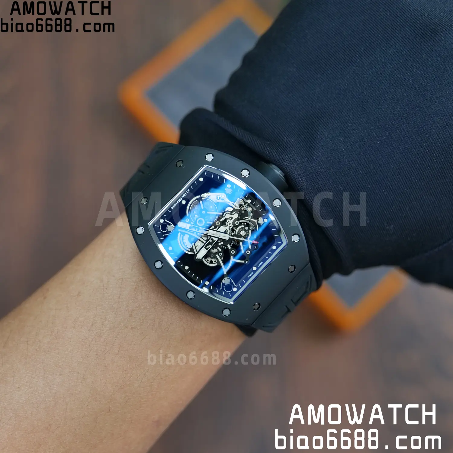 Richard Mille RM055 Black Ceramic ZF 1:1 Best Edition RMUL2 Super Clone V3 117 008f33ffbf838af 阿默表行AmoWatch