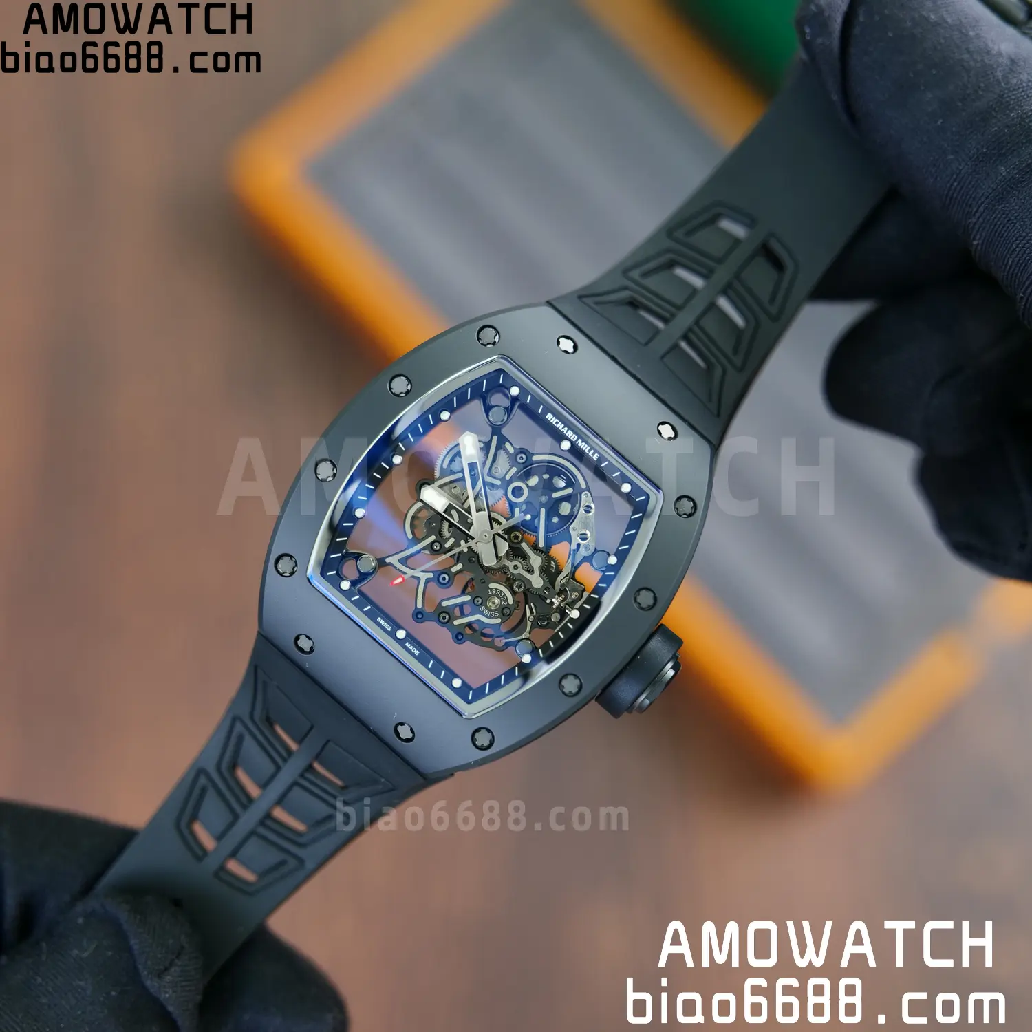 Richard Mille RM055 Black Ceramic ZF 1:1 Best Edition RMUL2 Super Clone V3 85 08d0503f3fd0ca4 阿默表行AmoWatch