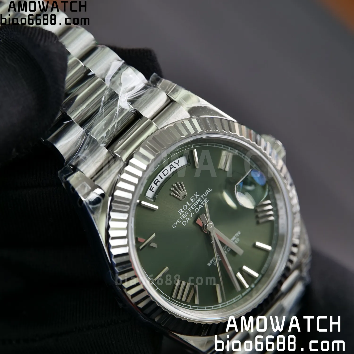 Rolex DayDate 40 228239 VSF 1:1 Best Edition Green Roman Dial on President Bracelet VS3255 V2 76 0a1935c1a4158f4 阿默表行AmoWatch