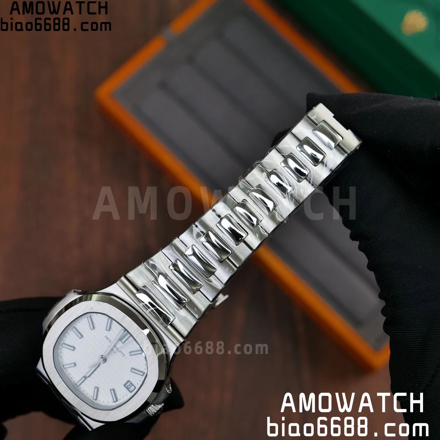 PP Nautilus 5711 DDF 1:1 Best Edition White Dial on SS Bracelet DD324 Super Clone V2 75 0bbc7b3ad89772e AMO Watch