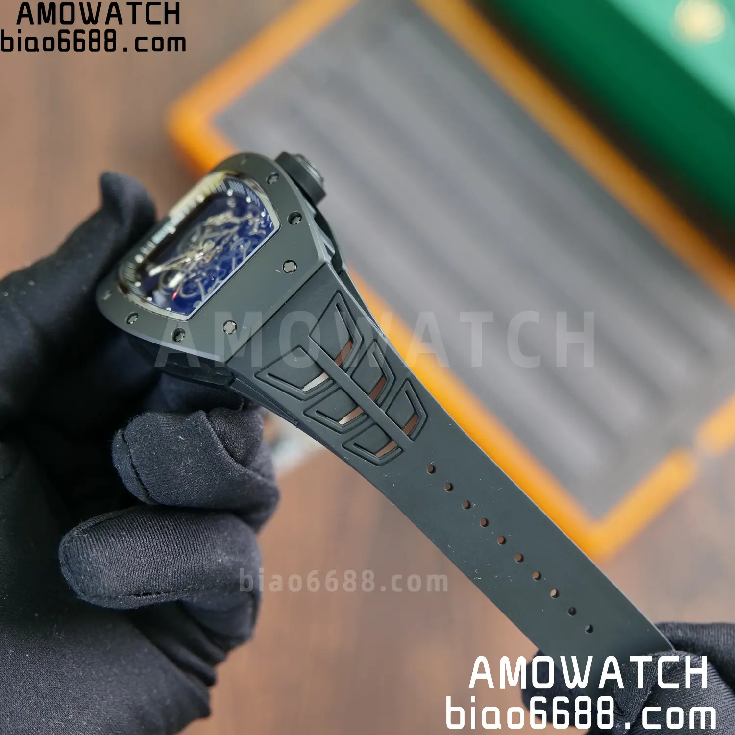 Richard Mille RM055 Black Ceramic ZF 1:1 Best Edition RMUL2 Super Clone V3 87 15892b0eeb98054 阿默表行AmoWatch