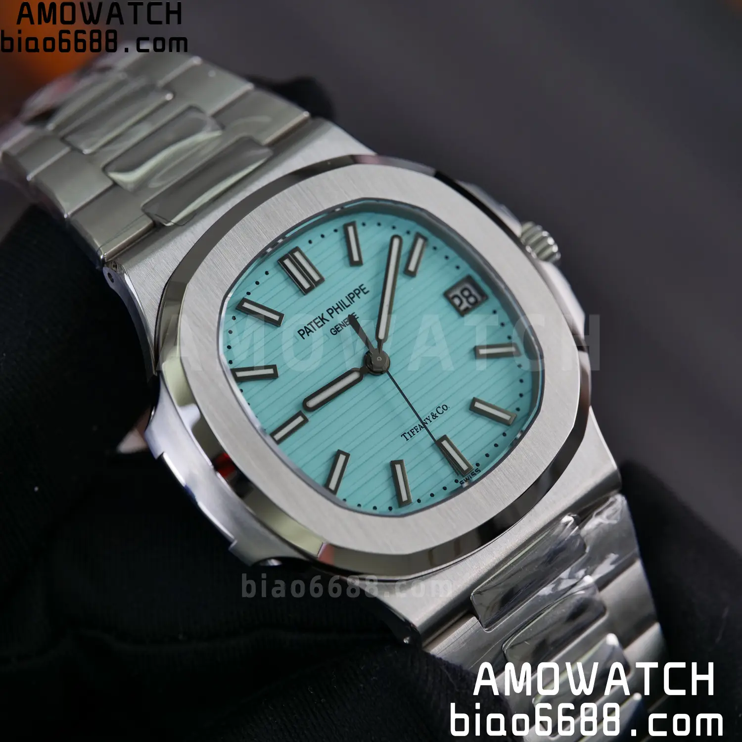 Custom Made PP Nautilus 5711 Tiffany Modified content :SW factory Tiffany Dial 、SW Pointer、DEEP crystal 100 198f8280a2ed59b 阿默表行AmoWatch
