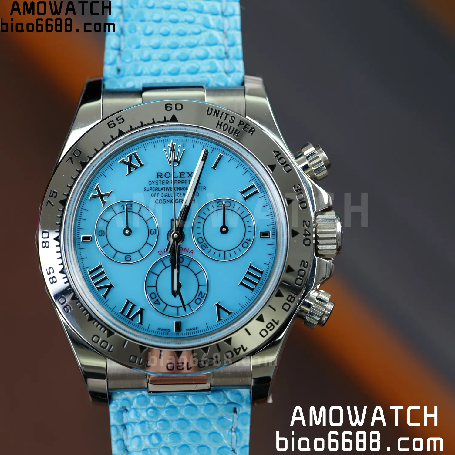 Rolex Daytona 116519 PPM Factory 1:1 Best Edition Tiffany Roman Dial on Leather Strap 4130 69 19ec3b2ad7f576b 阿默表行AmoWatch