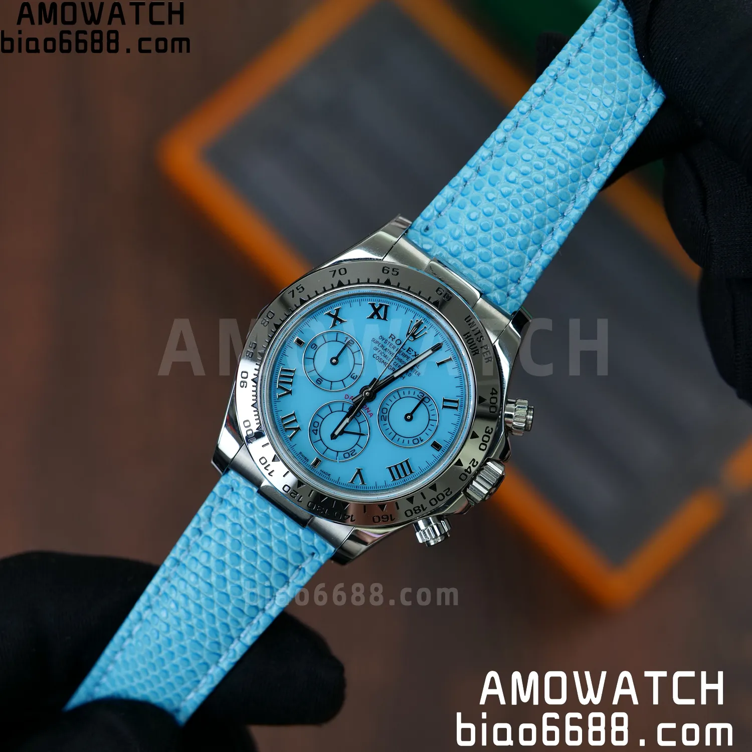 Rolex Daytona 116519 PPM Factory 1:1 Best Edition Tiffany Roman Dial on Leather Strap 4130 65 1a0e1a3f2d34bb2 阿默表行AmoWatch
