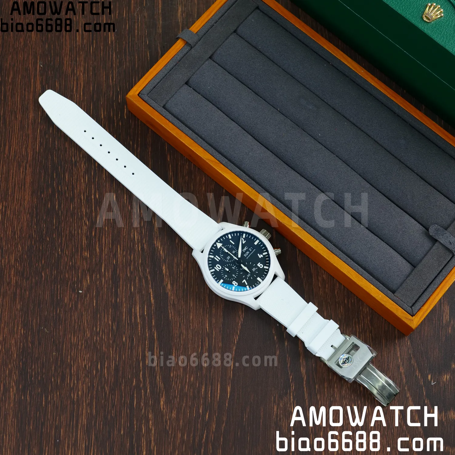 IWC Pilot Chrono IW389105 White Ceramic APSF 1:1 Best Edition Black Dial SA69385 Super Clone 49 227c9f413102d3f AMO Watch
