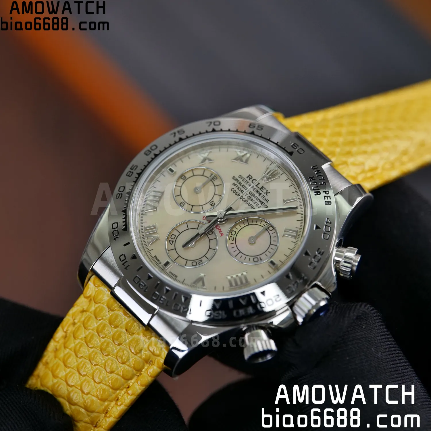 Rolex Daytona 116519 PPM Factory 1:1 Best Edition MOP Roman Dial on Leather Strap 4130 74 22bd9c9a329b62c 阿默表行AmoWatch