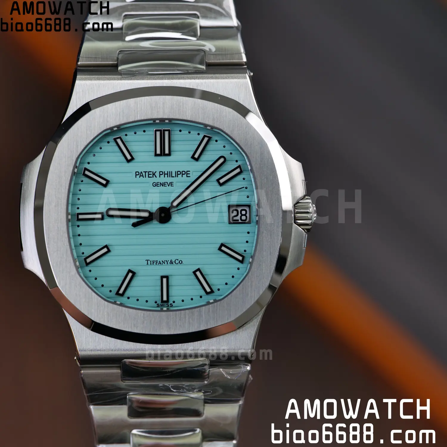 Custom Made PP Nautilus 5711 Tiffany Modified content :SW factory Tiffany Dial 、SW Pointer、DEEP crystal 95 233fccd334ec084 阿默表行AmoWatch
