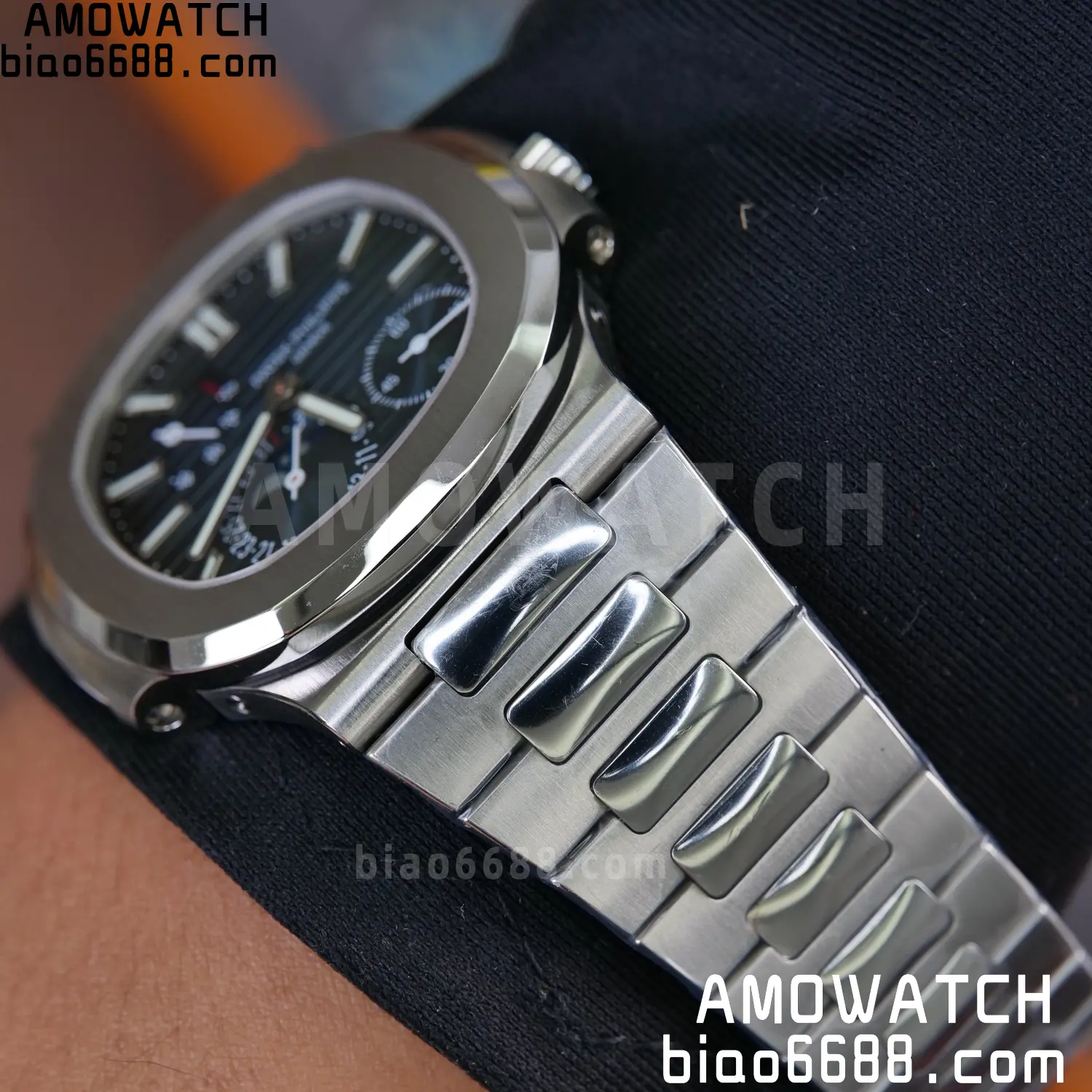 Custom Made PP Nautilus 5712 SW Dial Hands VVS Moon Phase Wheel 116 27f42ca1d9c85bf AMO Watch