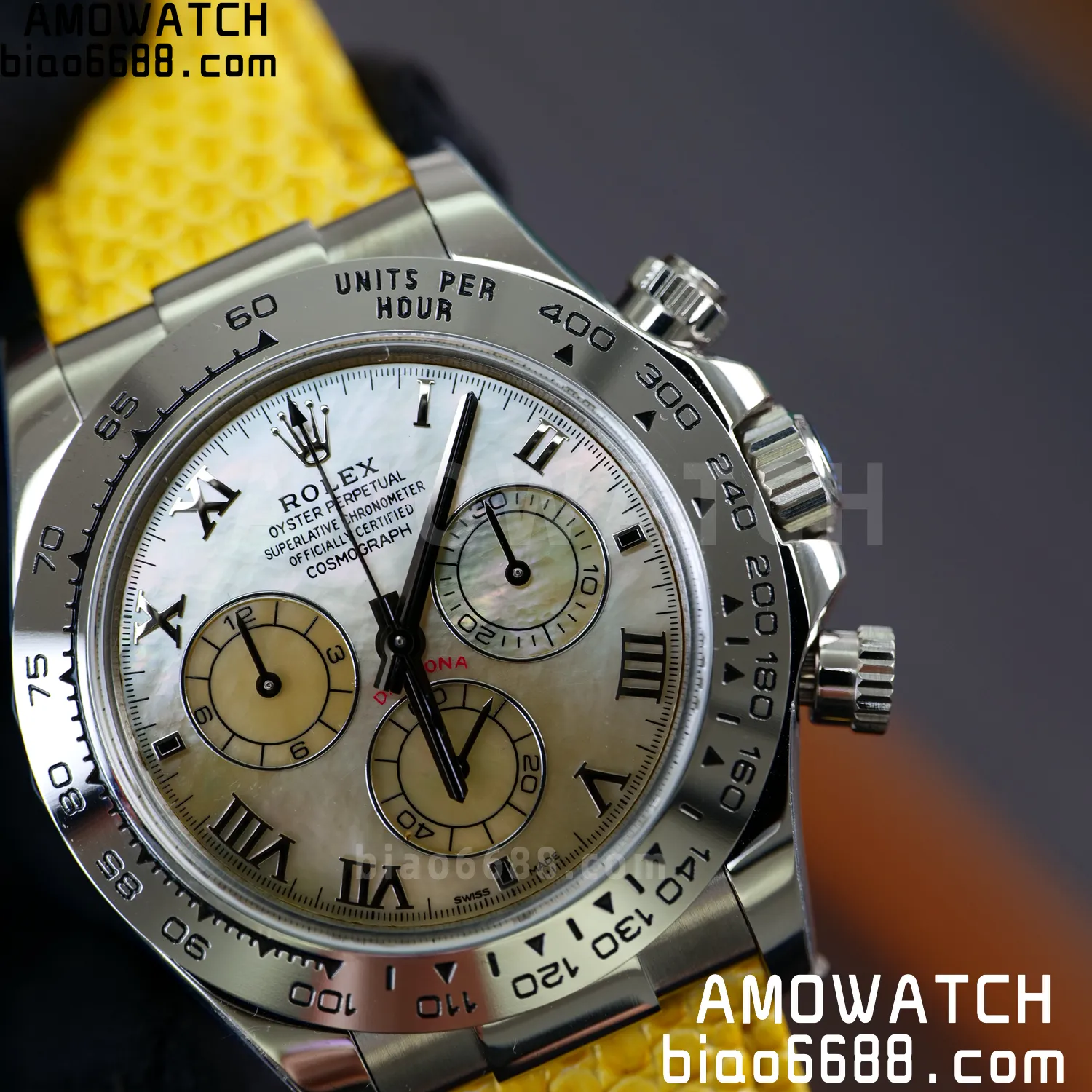 Rolex Daytona 116519 PPM Factory 1:1 Best Edition MOP Roman Dial on Leather Strap 4130 76 2e8d8e23c37d1ed 阿默表行AmoWatch