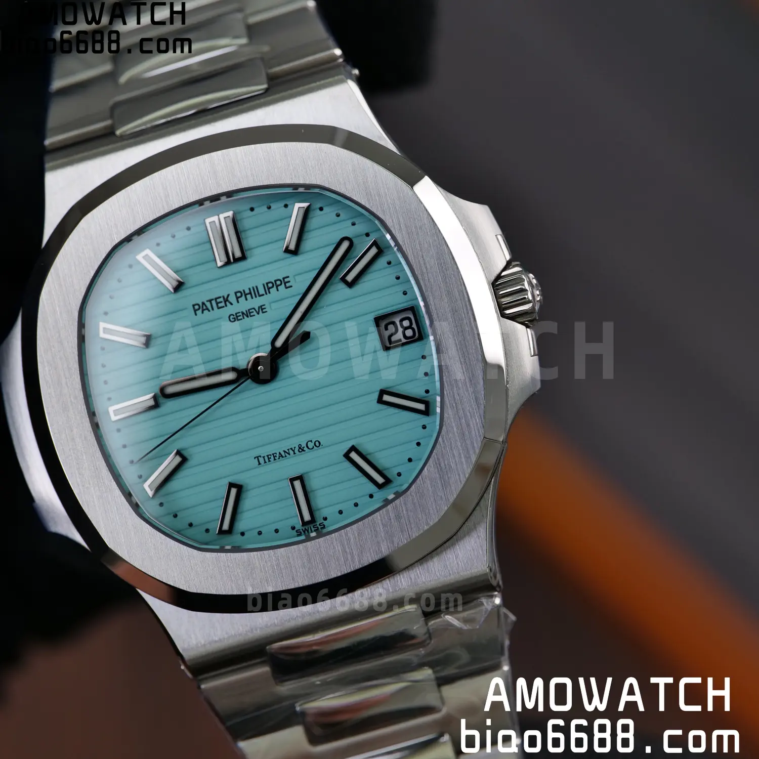 Custom Made PP Nautilus 5711 Tiffany Modified content :SW factory Tiffany Dial 、SW Pointer、DEEP crystal 103 3192e09d139da5a 阿默表行AmoWatch