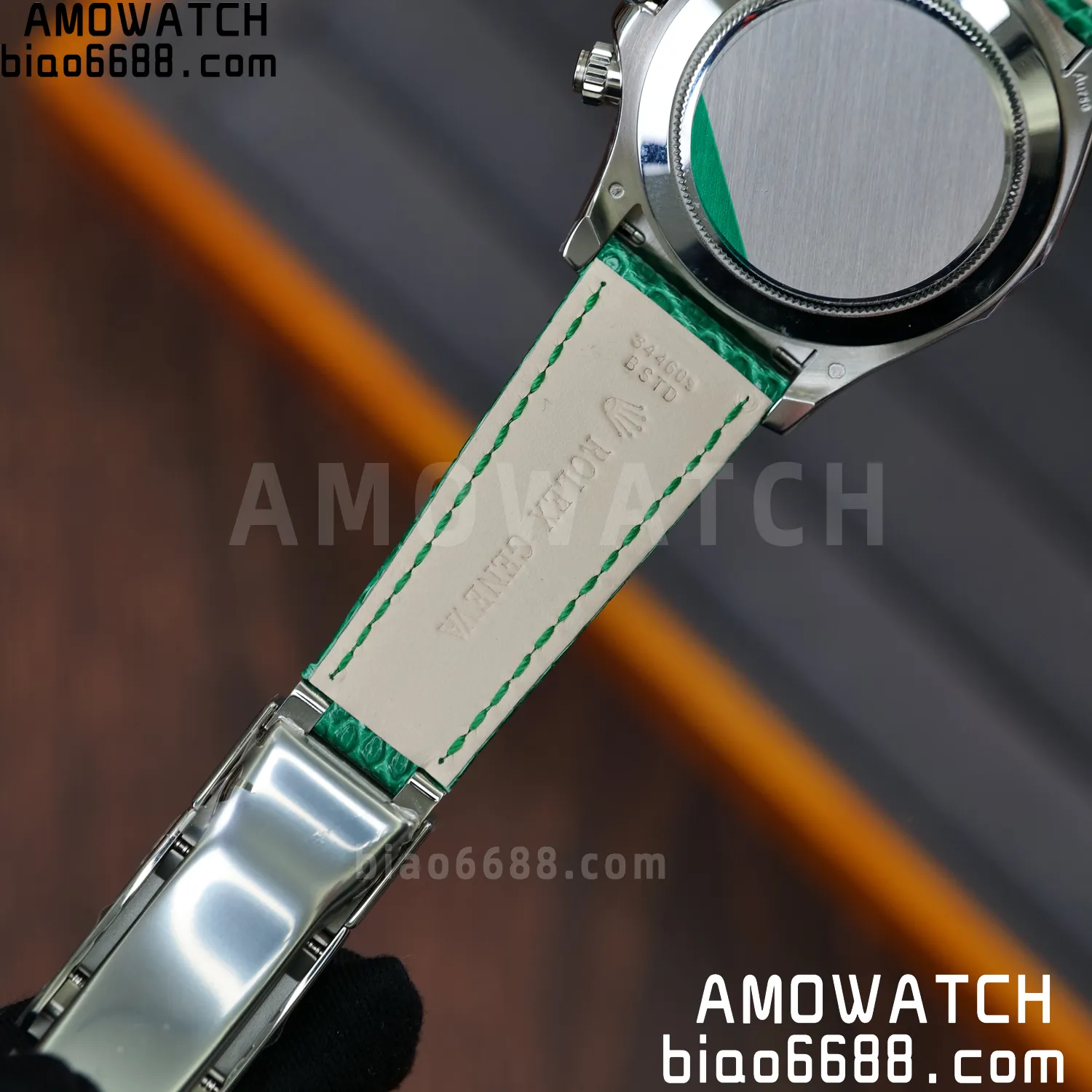 Rolex Daytona 116519 PPM Factory 1:1 Best Edition Green Roman Dial on Leather Strap 4130 90 354af1cf1e4292e 阿默表行AmoWatch