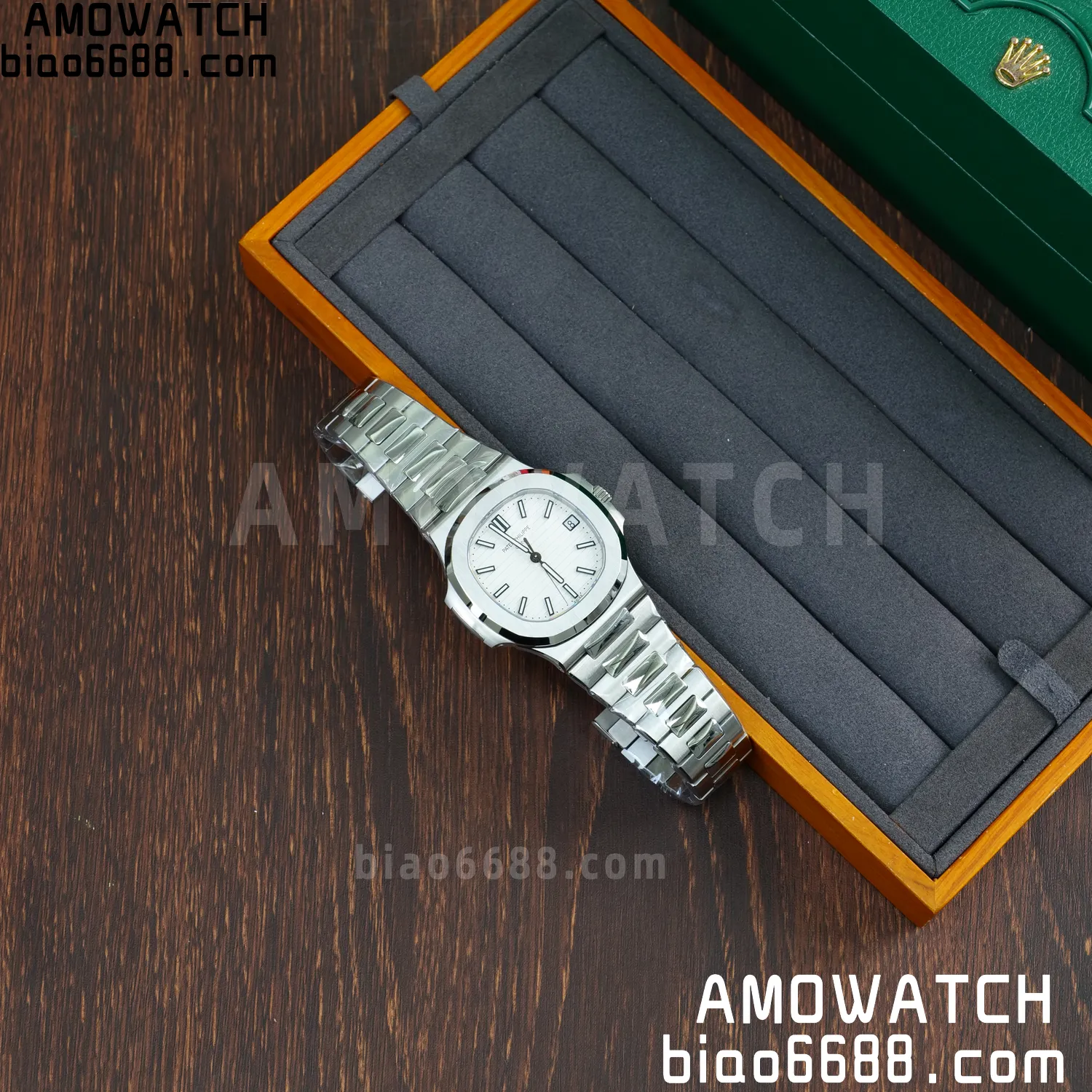 PP Nautilus 5711 DDF 1:1 Best Edition White Dial on SS Bracelet DD324 Super Clone V2 70 366ba07424cdf6e AMO Watch