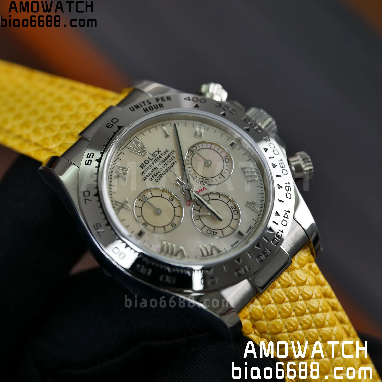 Rolex Daytona 116519 PPM Factory 1:1 Best Edition MOP Roman Dial on Leather Strap 4130 73 3841039a15fdc85 阿默表行AmoWatch