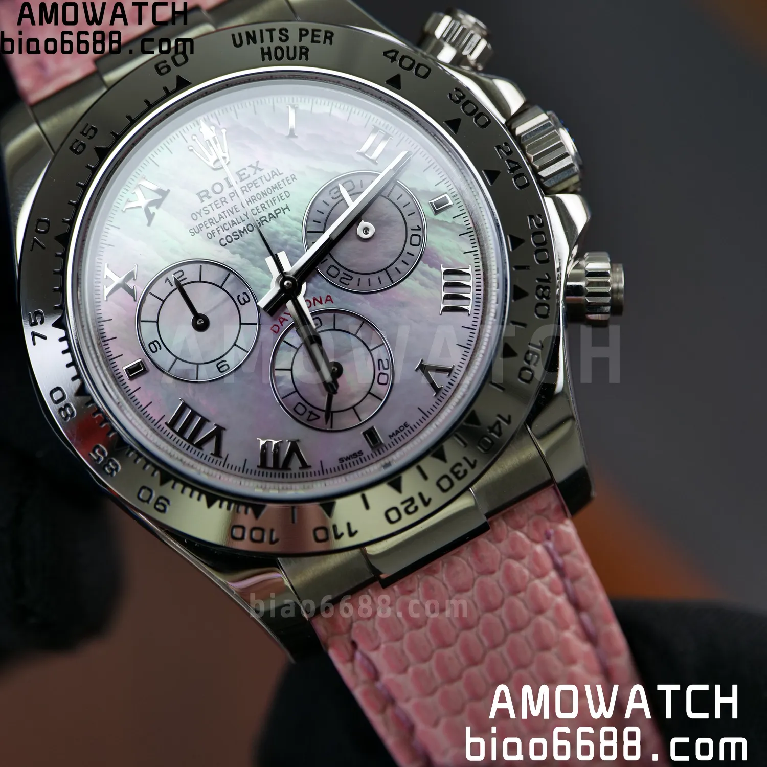 Rolex Daytona 116519 PPM Factory 1:1 Best Edition MOP Roman Dial on Red Leather Strap 4130 84 3cb0ec10fd53b78 阿默表行AmoWatch