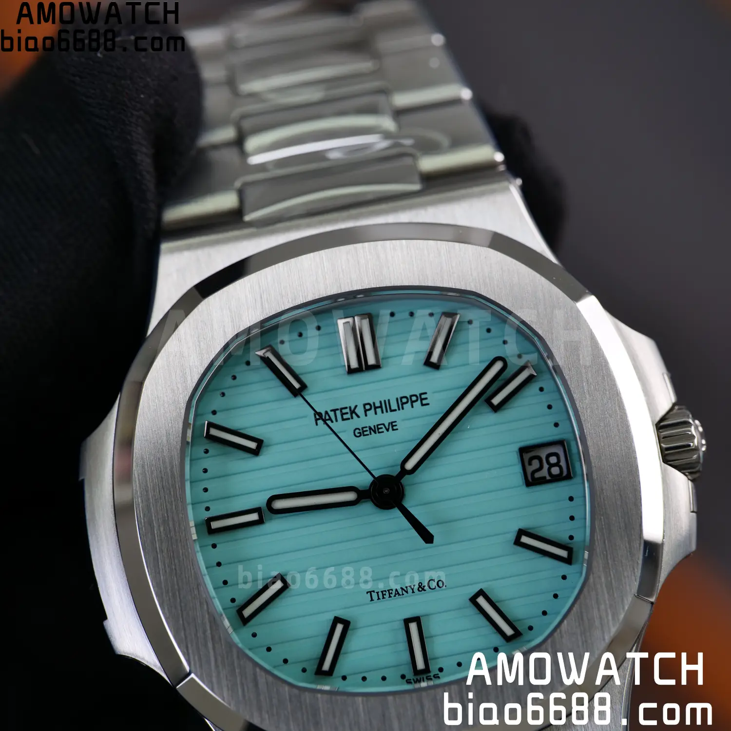 Custom Made PP Nautilus 5711 Tiffany Modified content :SW factory Tiffany Dial 、SW Pointer、DEEP crystal 106 3d81a01cc2f1cee 阿默表行AmoWatch