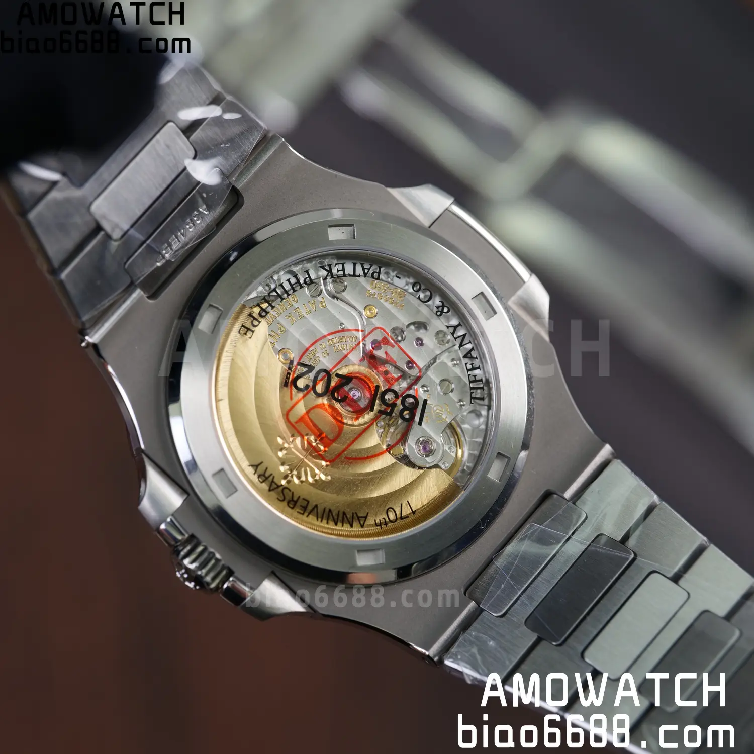 Custom Made PP Nautilus 5711 Tiffany Modified content :SW factory Tiffany Dial 、SW Pointer、DEEP crystal 110 3fa60d95ef678a8 阿默表行AmoWatch