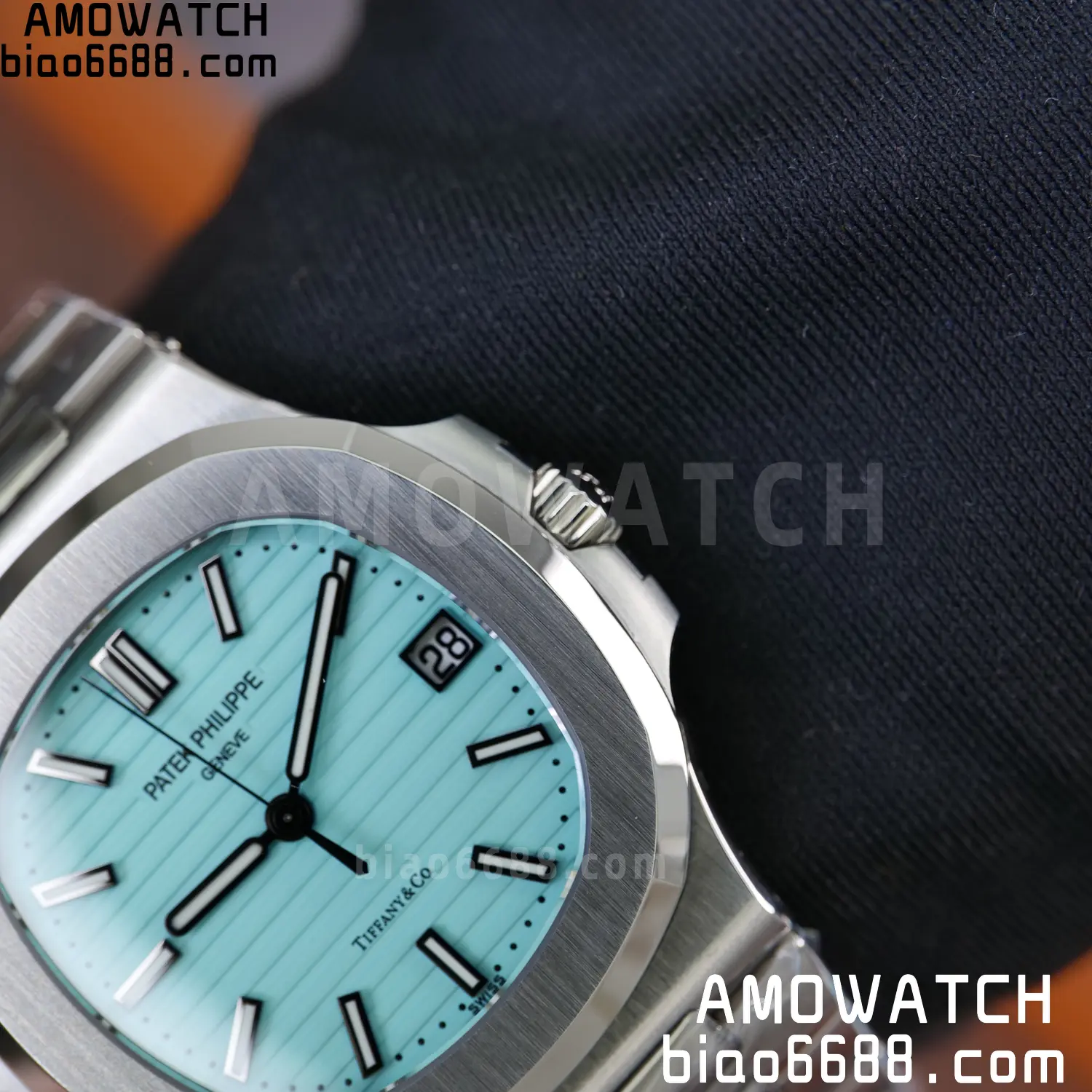 Custom Made PP Nautilus 5711 Tiffany Modified content :SW factory Tiffany Dial 、SW Pointer、DEEP crystal 117 49451dcd095f386 阿默表行AmoWatch