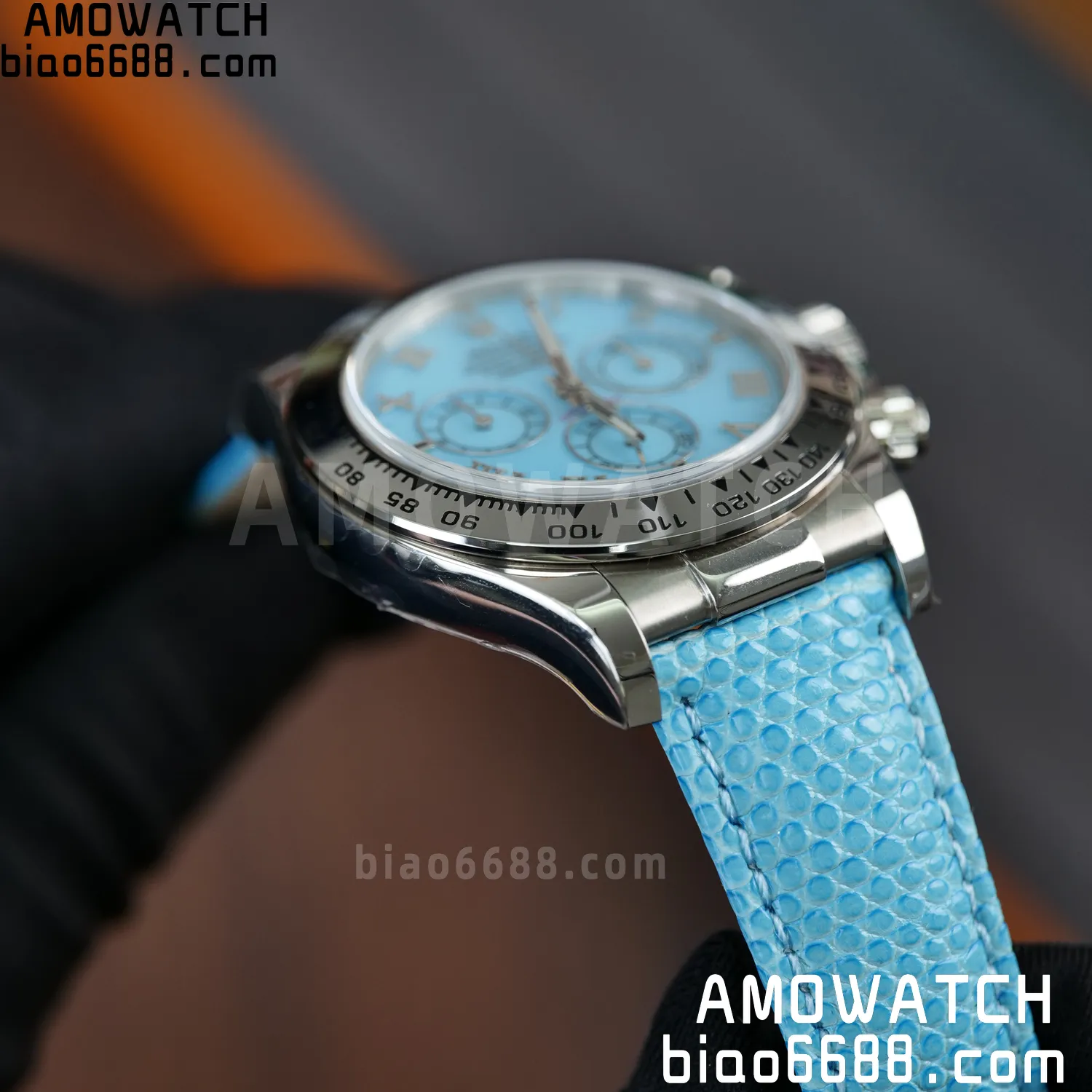 Rolex Daytona 116519 PPM Factory 1:1 Best Edition Tiffany Roman Dial on Leather Strap 4130 71 4de318ba4392997 阿默表行AmoWatch