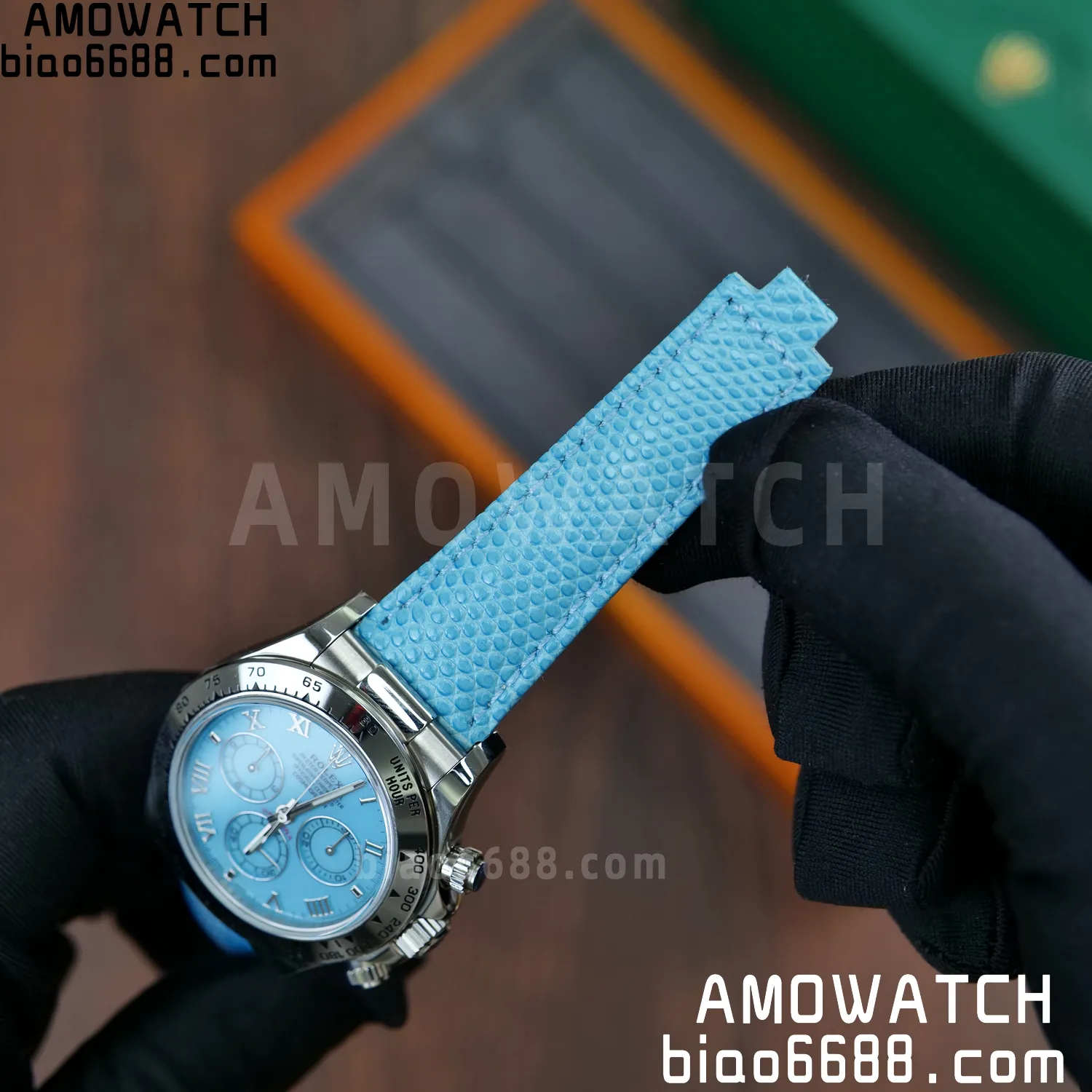 Rolex Daytona 116519 PPM Factory 1:1 Best Edition Tiffany Roman Dial on Leather Strap 4130 66 5100f58a85cd354 阿默表行AmoWatch