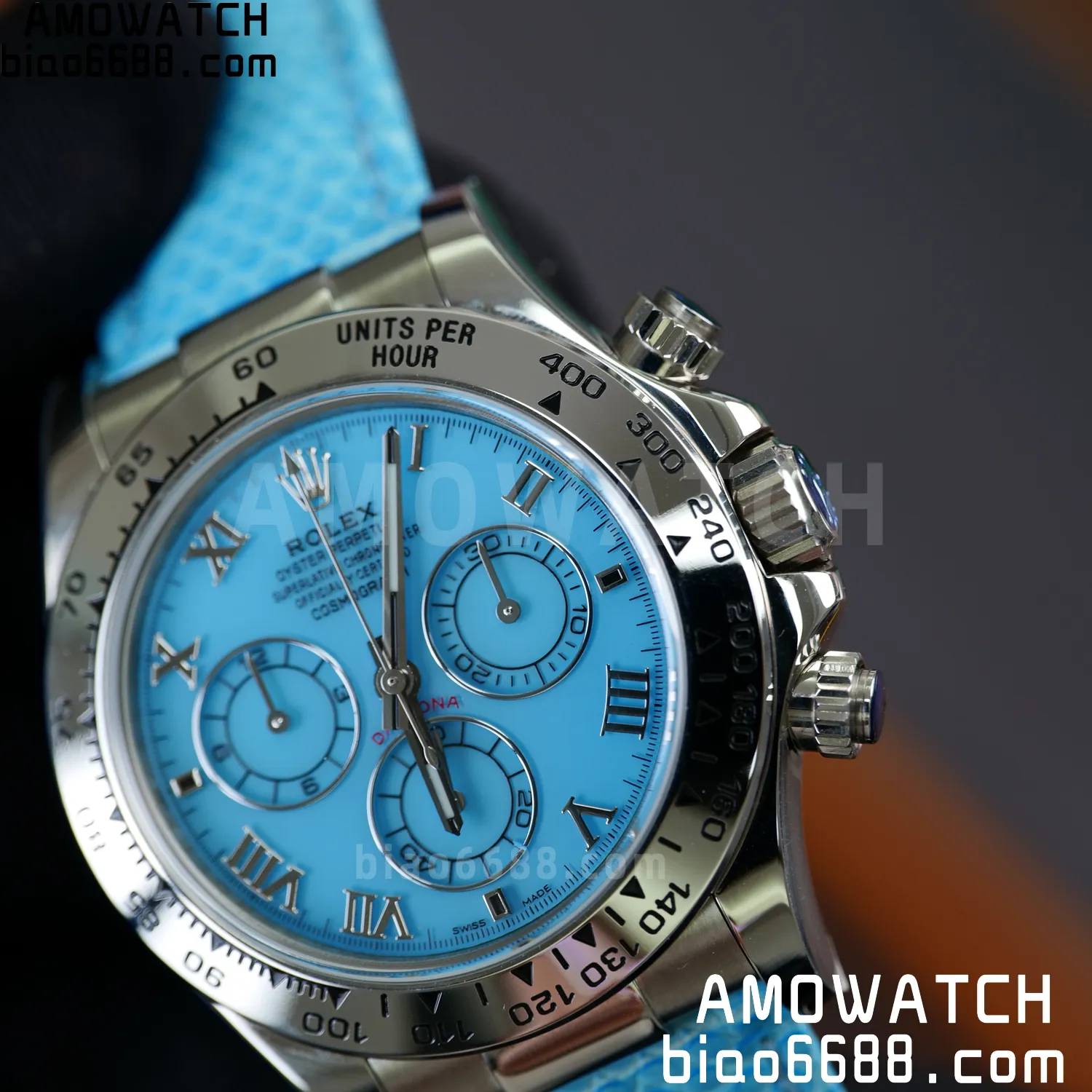 Rolex Daytona 116519 PPM Factory 1:1 Best Edition Tiffany Roman Dial on Leather Strap 4130 76 5333bd216e3b098 阿默表行AmoWatch