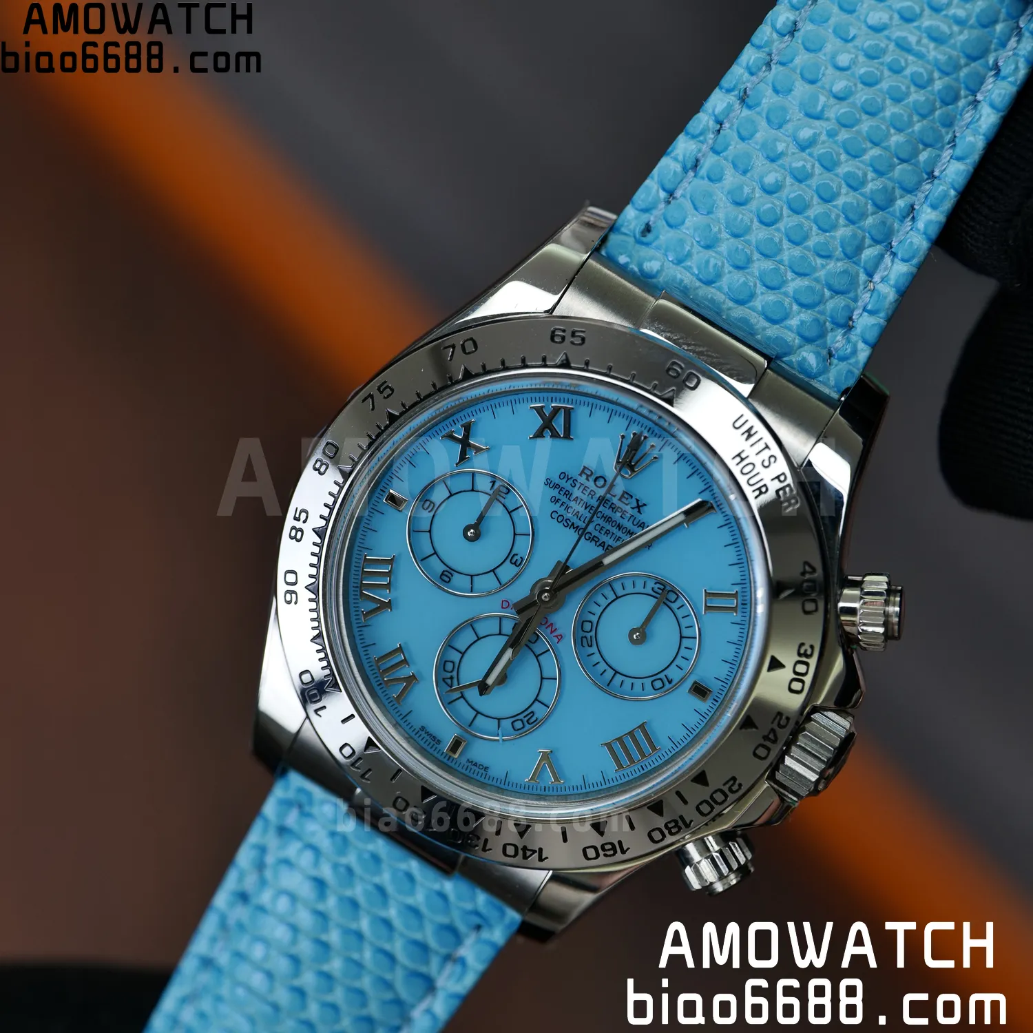 Rolex Daytona 116519 PPM Factory 1:1 Best Edition Tiffany Roman Dial on Leather Strap 4130 79 570b2bcdaadfa56 阿默表行AmoWatch